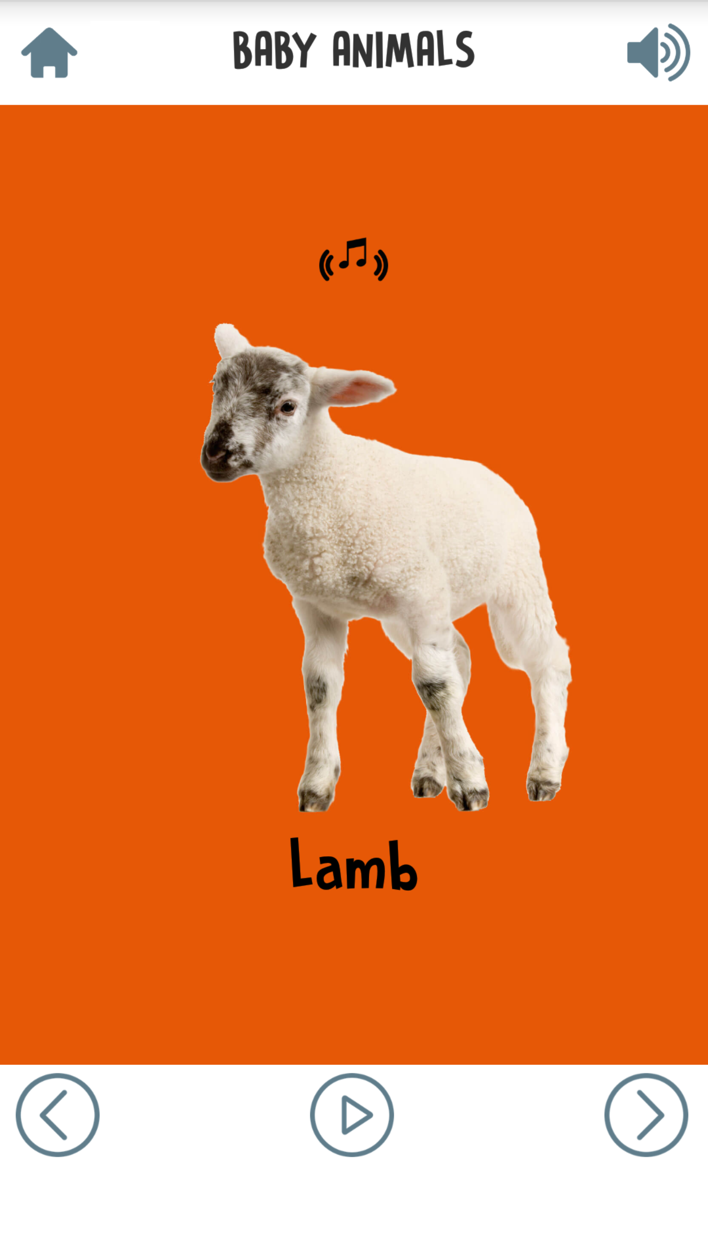 اسکرین شات 3 بازی First Words for Baby: Animals