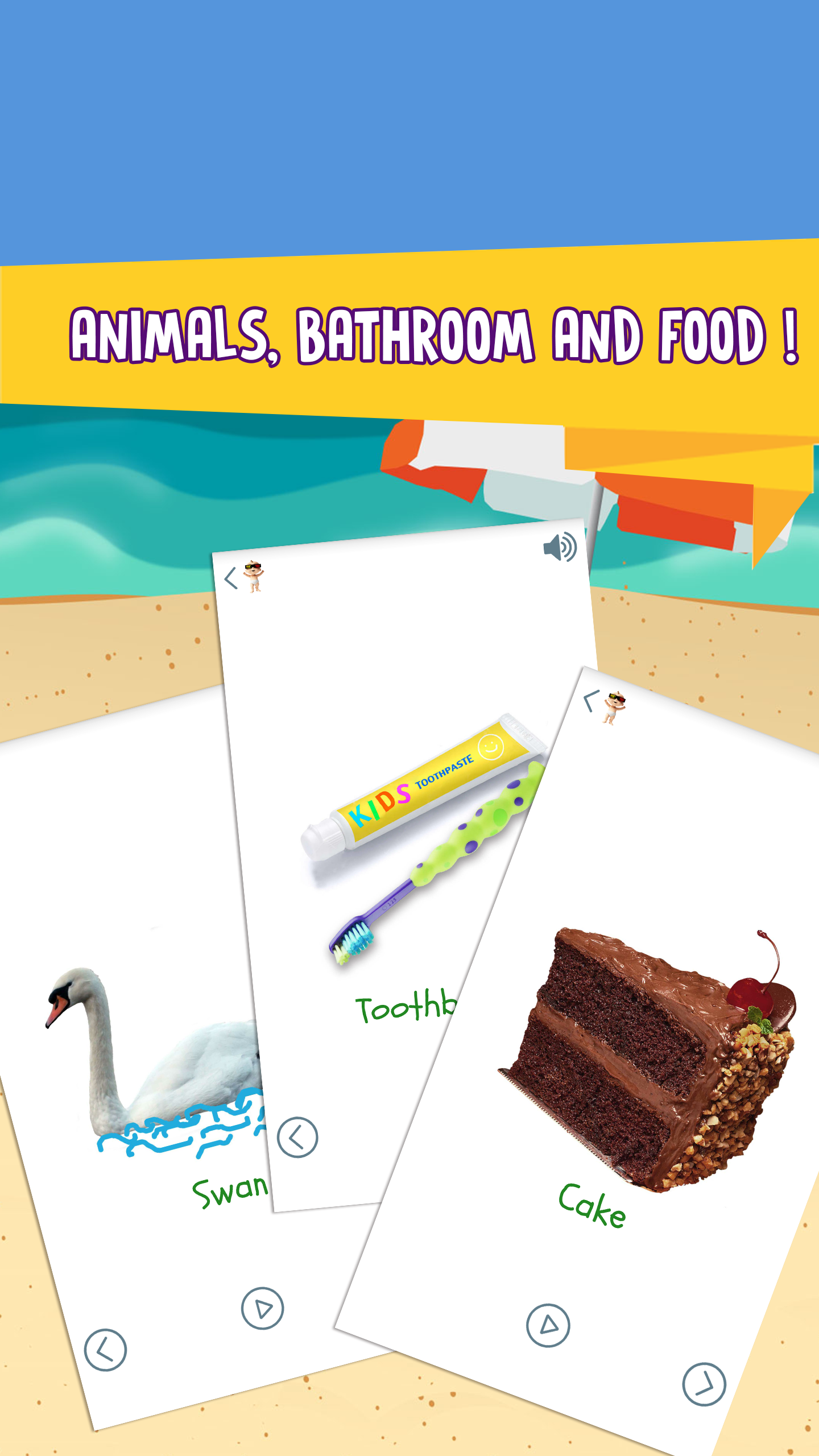 اسکرین شات 2 برنامه Baby Words: Flashcards 1Yr+