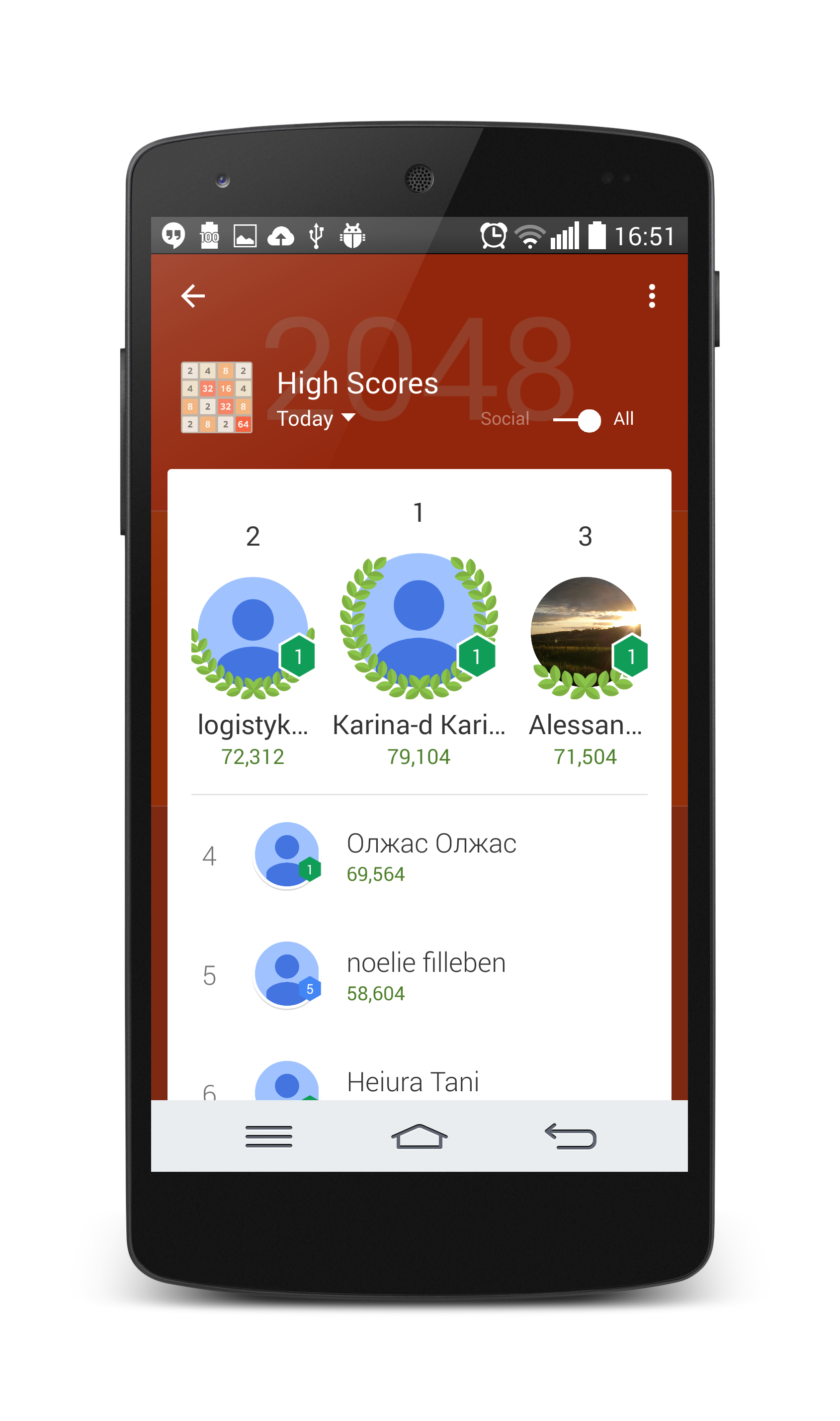 اسکرین شات 4 بازی 2048