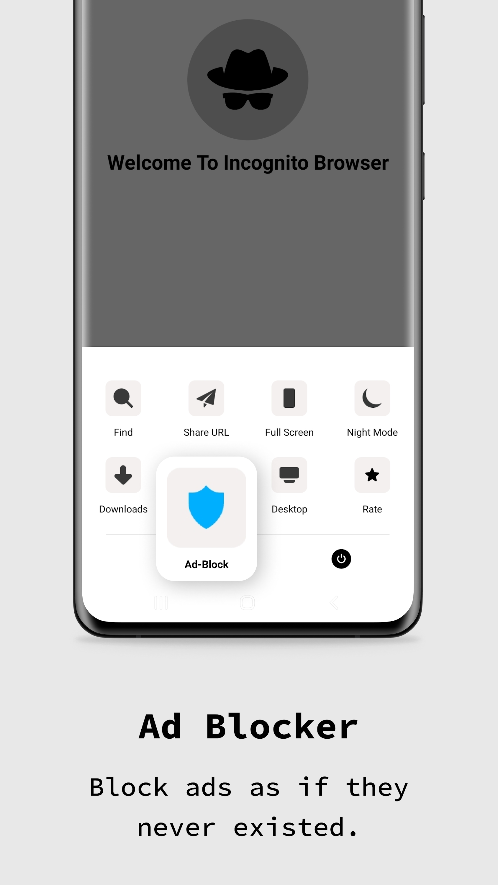 اسکرین شات 2 برنامه Incognito Browser - Go Private