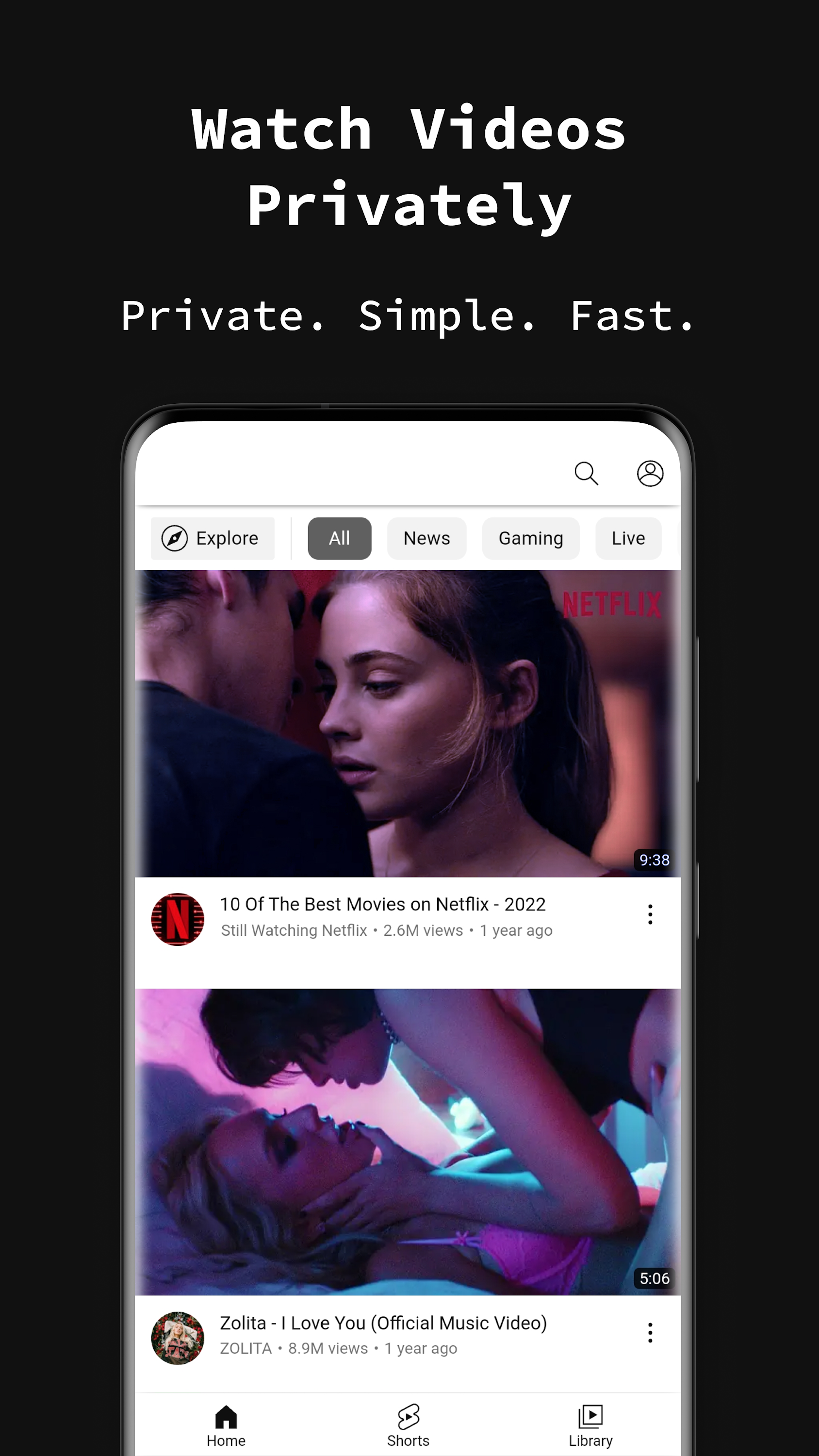 اسکرین شات 7 برنامه Incognito Browser - Go Private