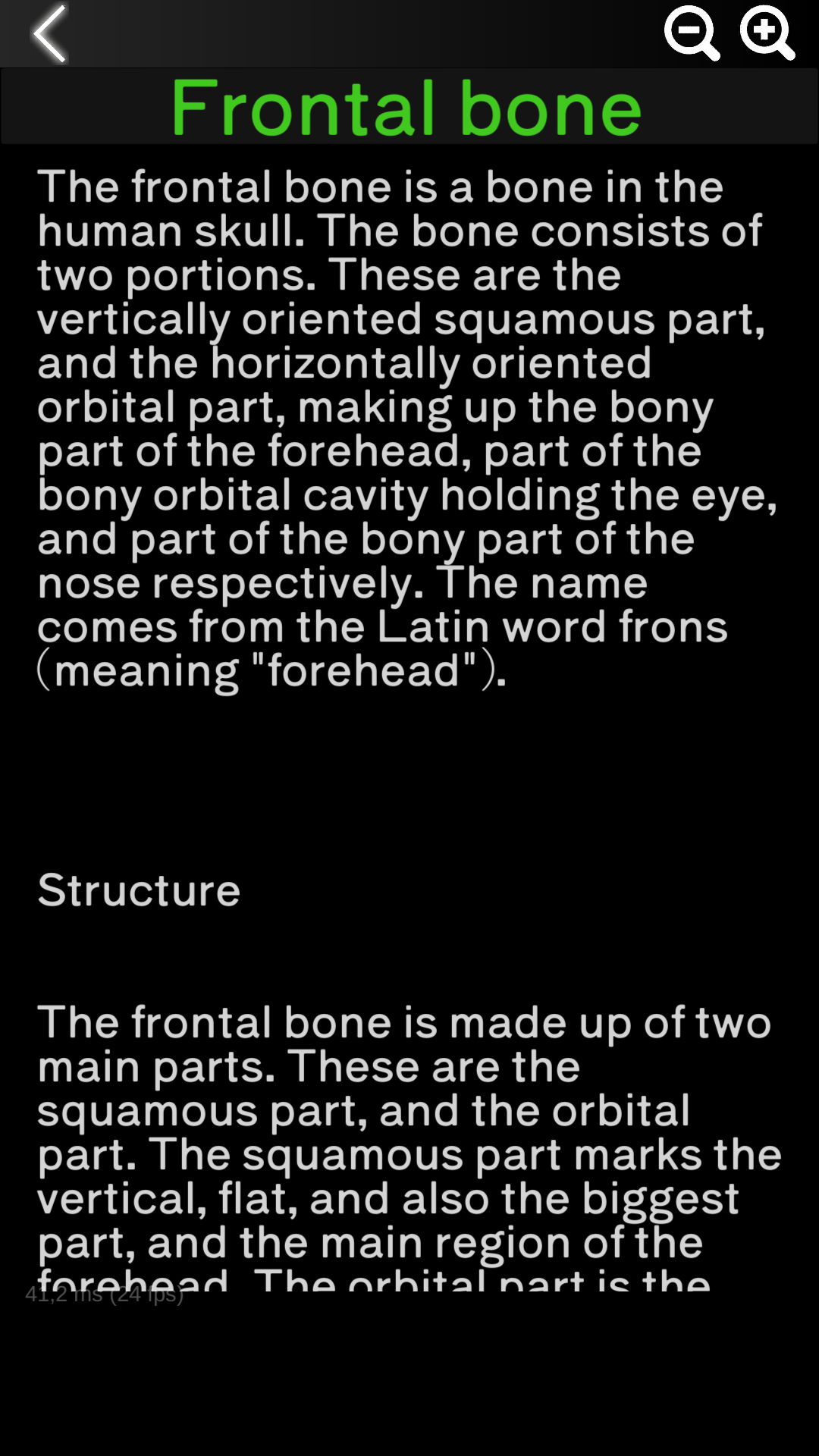 اسکرین شات 5 برنامه Osseous System in 3D (Anatomy)