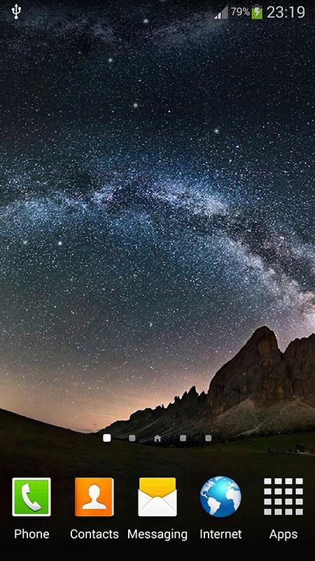 اسکرین شات 1 برنامه Night Sky Live Wallpaper