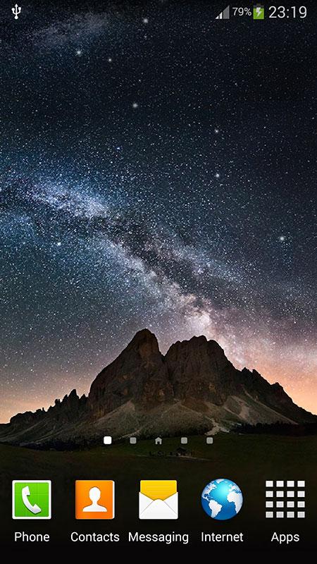 اسکرین شات 2 برنامه Night Sky Live Wallpaper