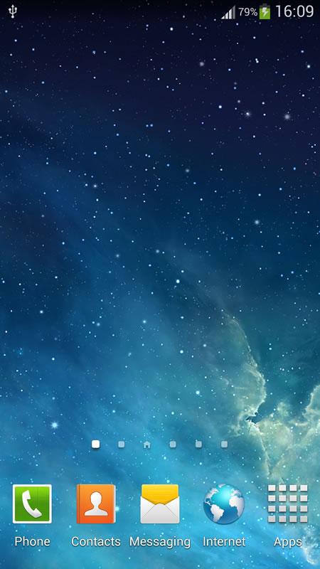 اسکرین شات 1 برنامه Galaxy Parallax Live Wallpaper