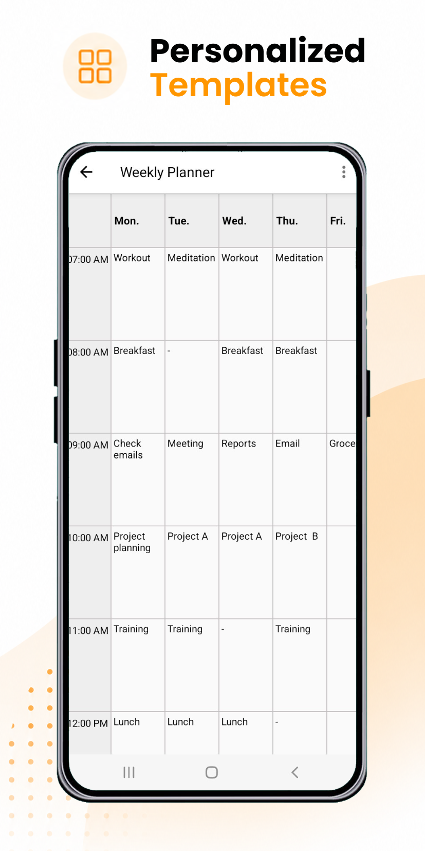 اسکرین شات 7 برنامه Time Table Notes & Table Maker