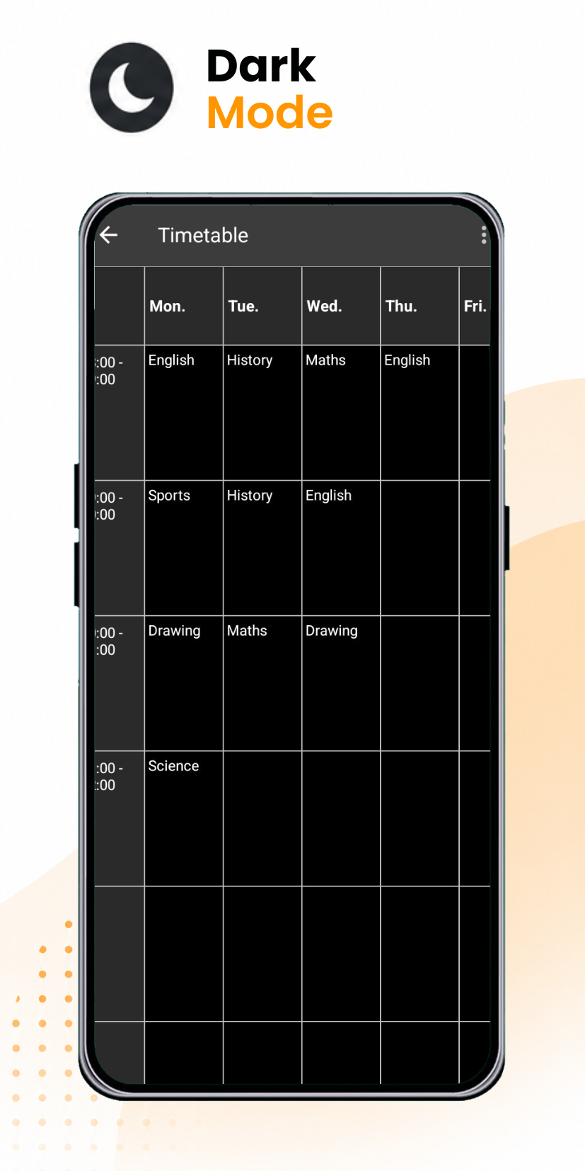 اسکرین شات 6 برنامه Time Table Notes & Table Maker