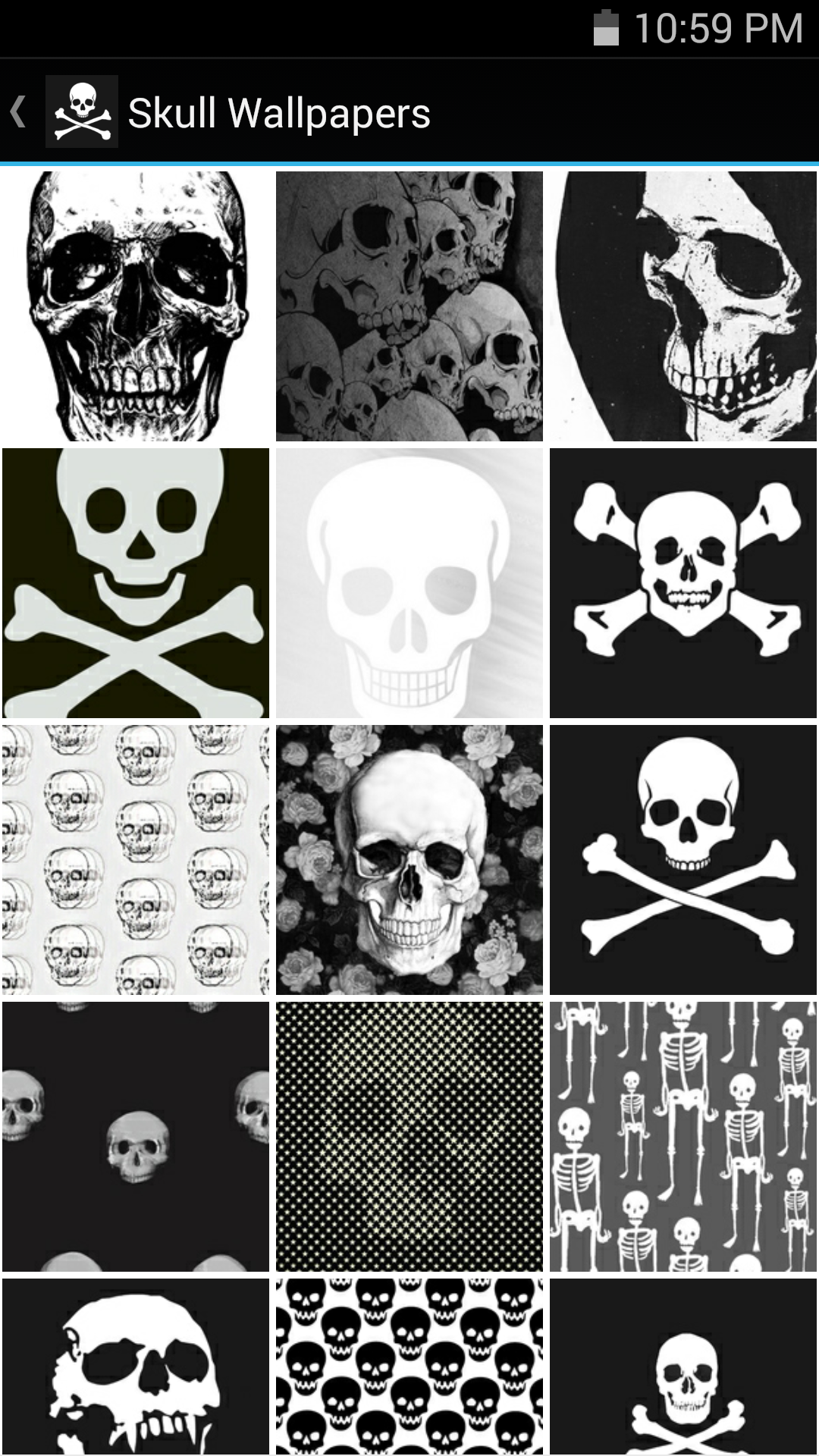 اسکرین شات 2 برنامه Skull Wallpapers