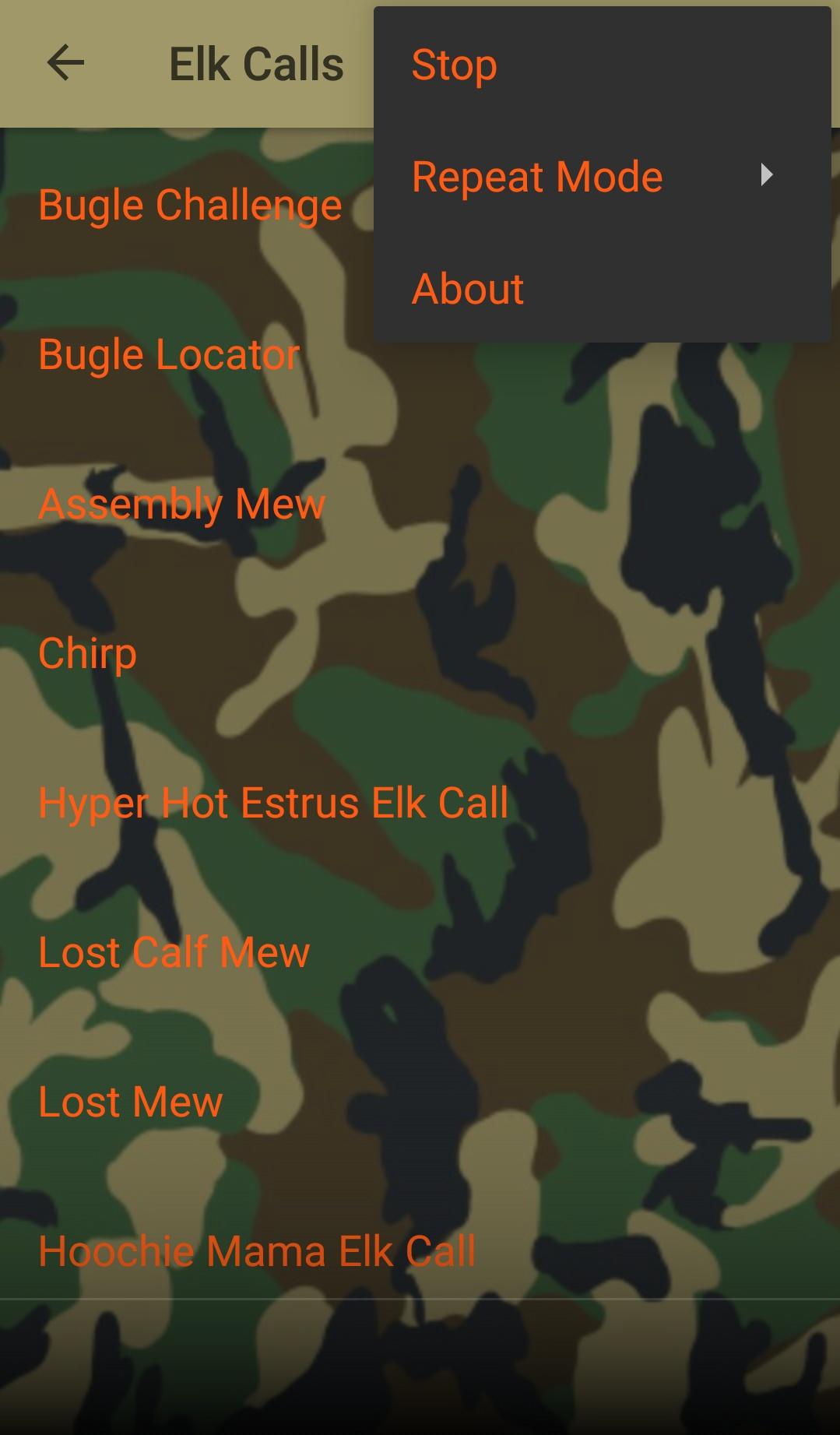اسکرین شات 8 برنامه Elk Hunting Calls