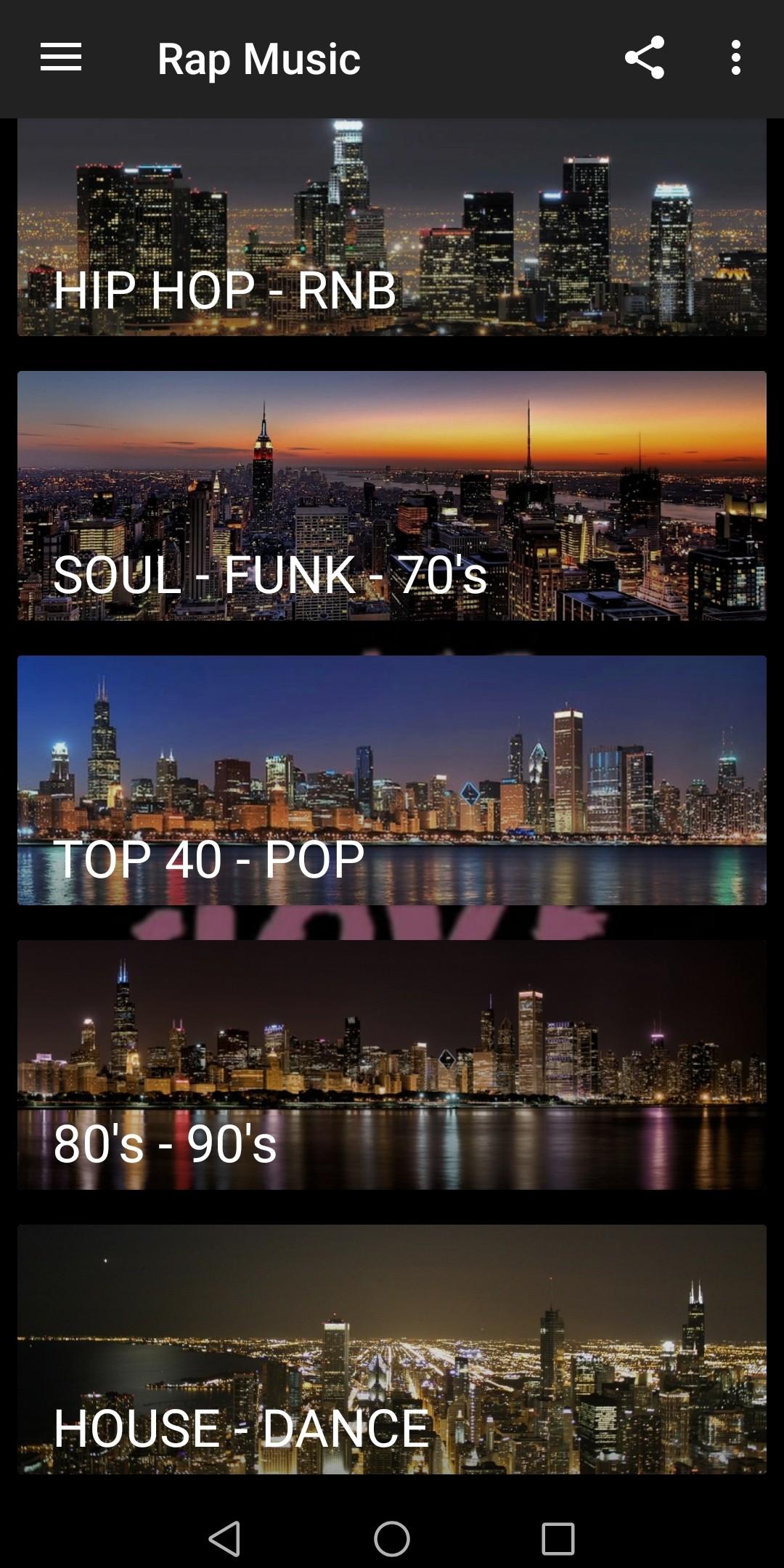 اسکرین شات 2 برنامه Rap music radio