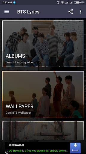 اسکرین شات 2 برنامه BTS Lyrics (Offline)