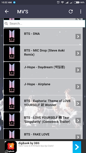 اسکرین شات 5 برنامه BTS Lyrics (Offline)