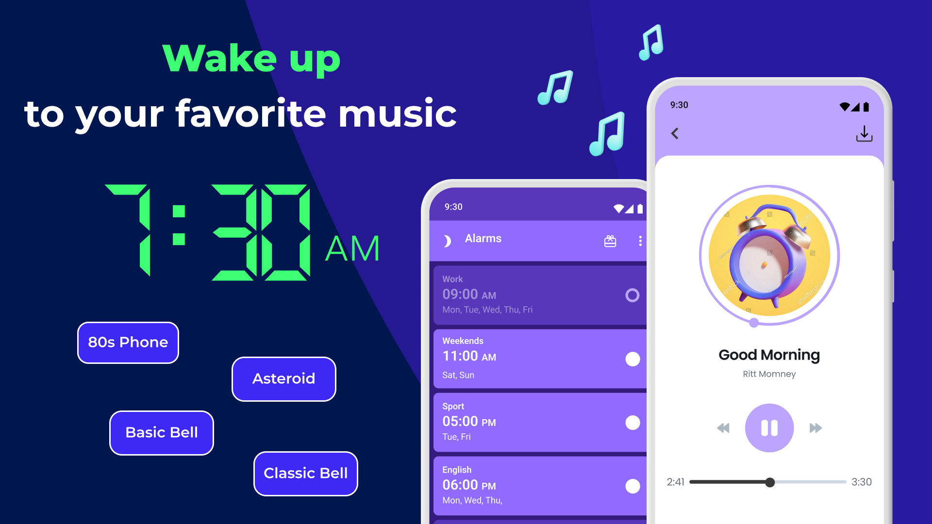 اسکرین شات 1 برنامه Digital Alarm Clock