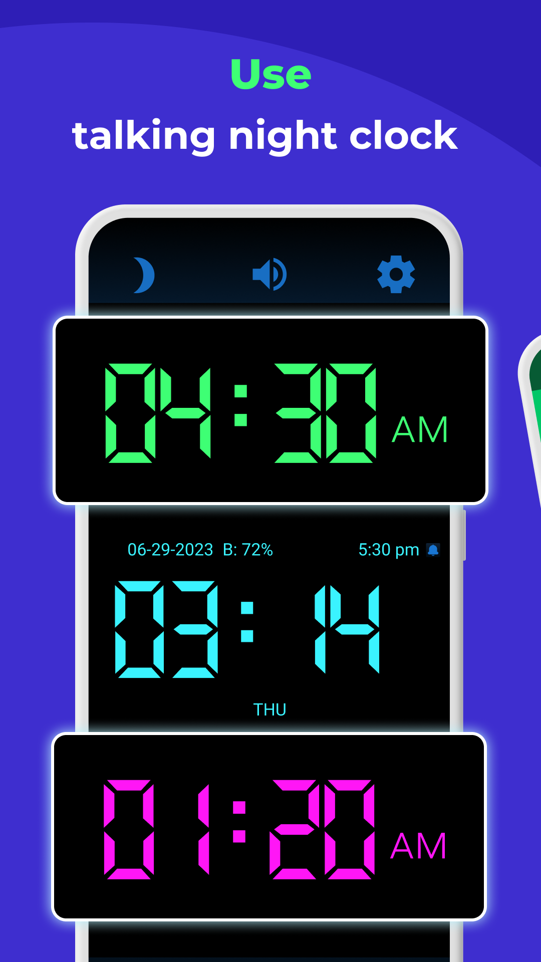 اسکرین شات 7 برنامه Digital Alarm Clock