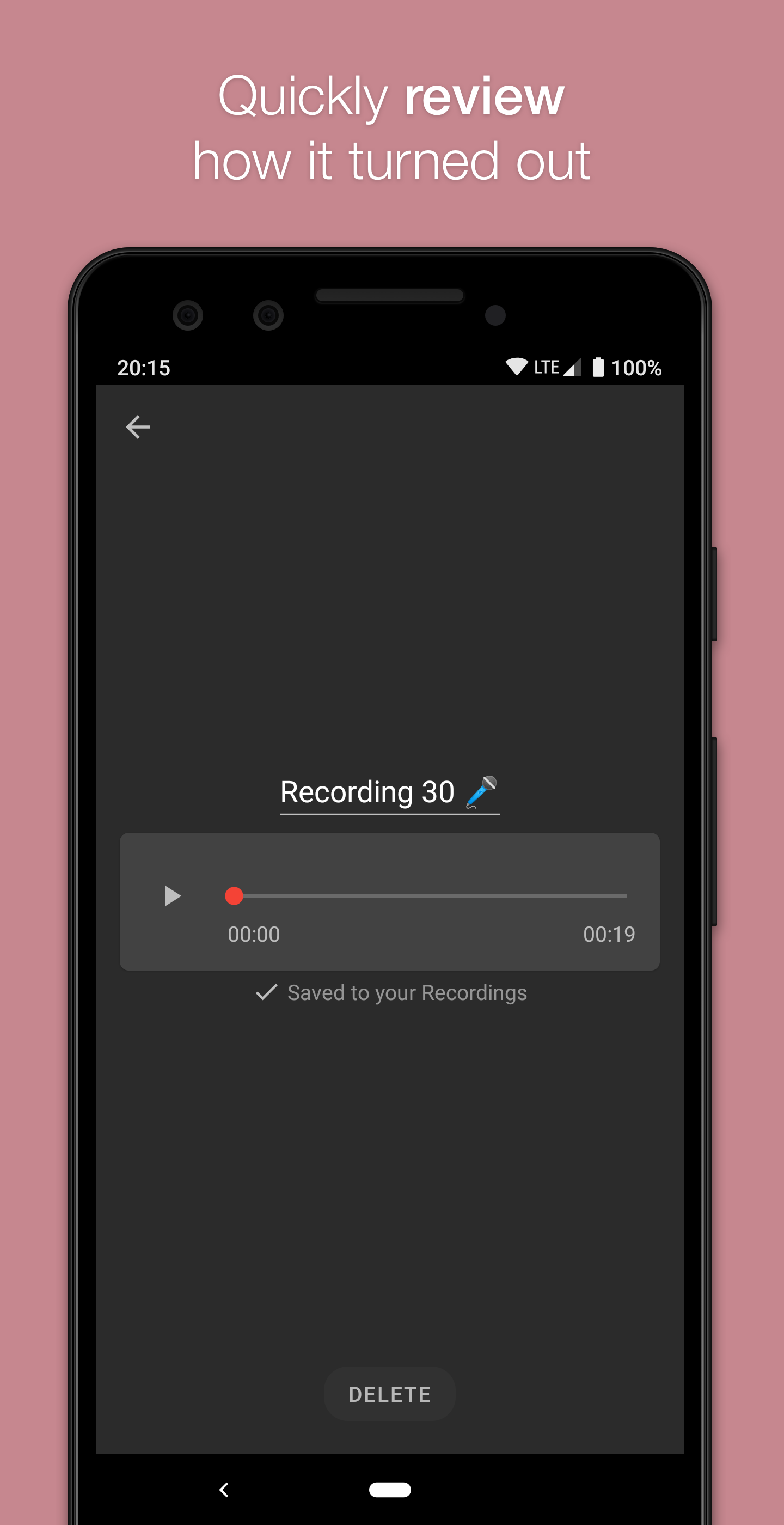 اسکرین شات 4 برنامه Smart Voice Recorder