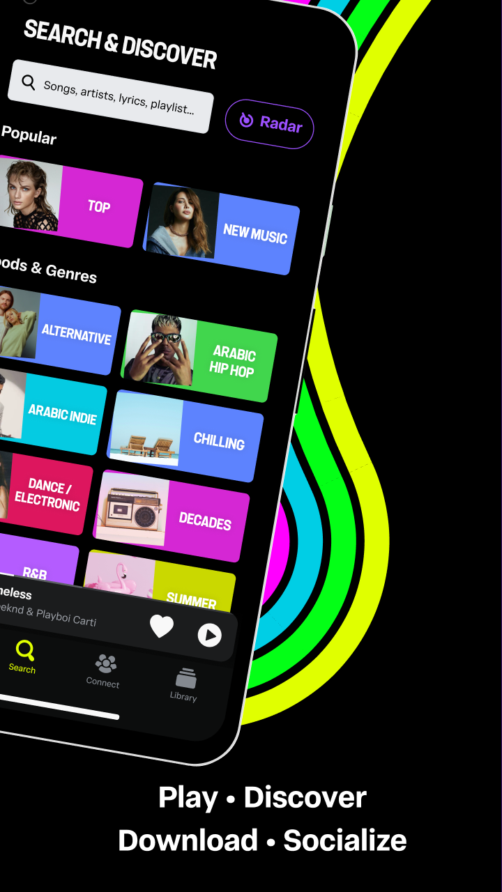 اسکرین شات 3 برنامه Anghami: Play music & Podcasts