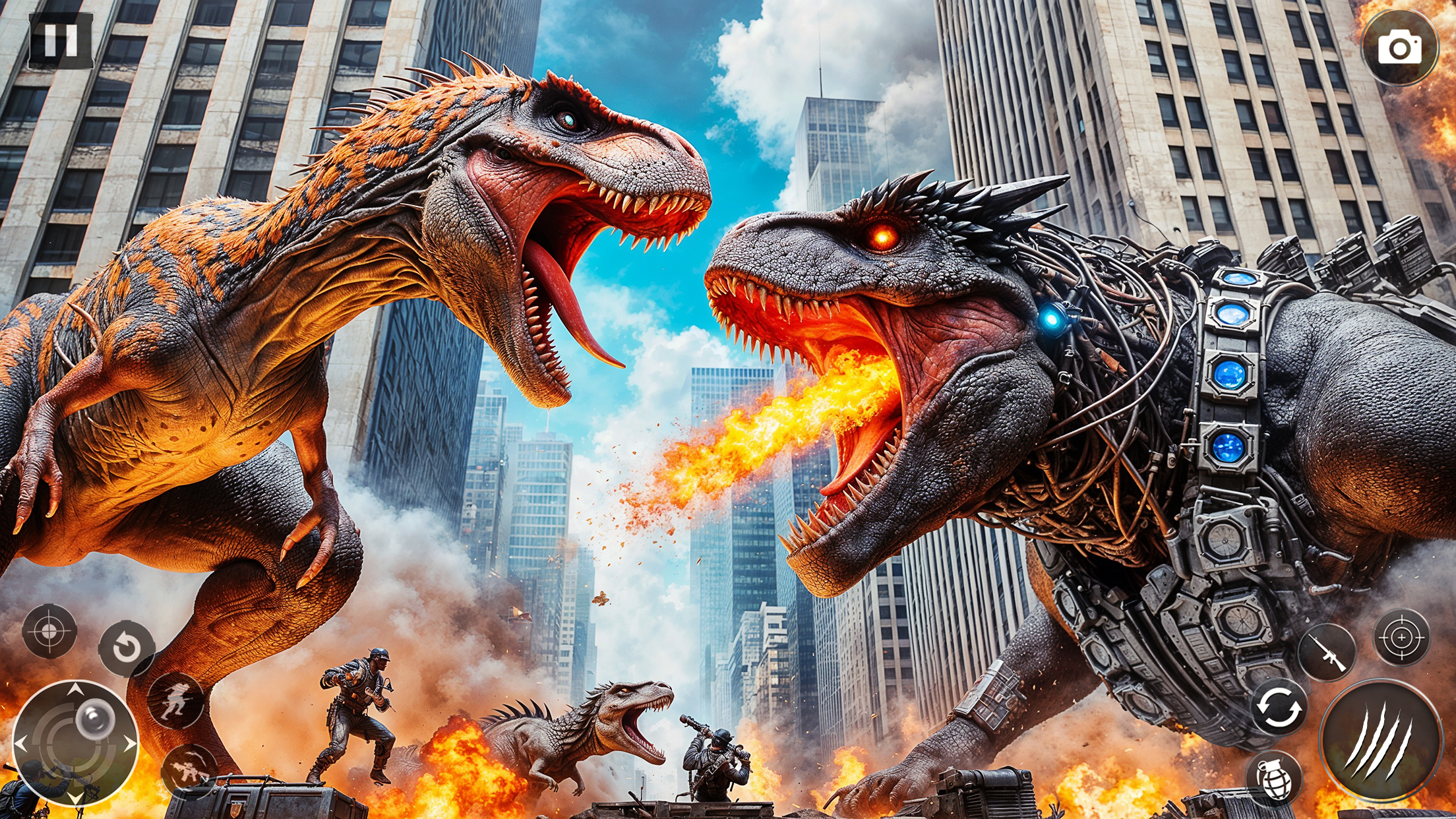 اسکرین شات 8 بازی Angry Dinosaur City Attack