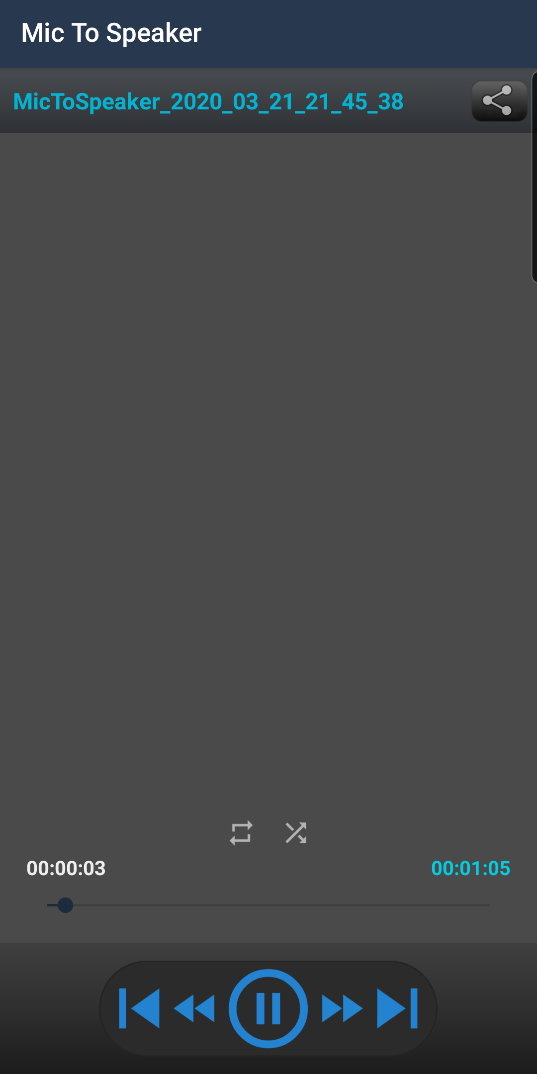 اسکرین شات 4 برنامه Mic To Speaker