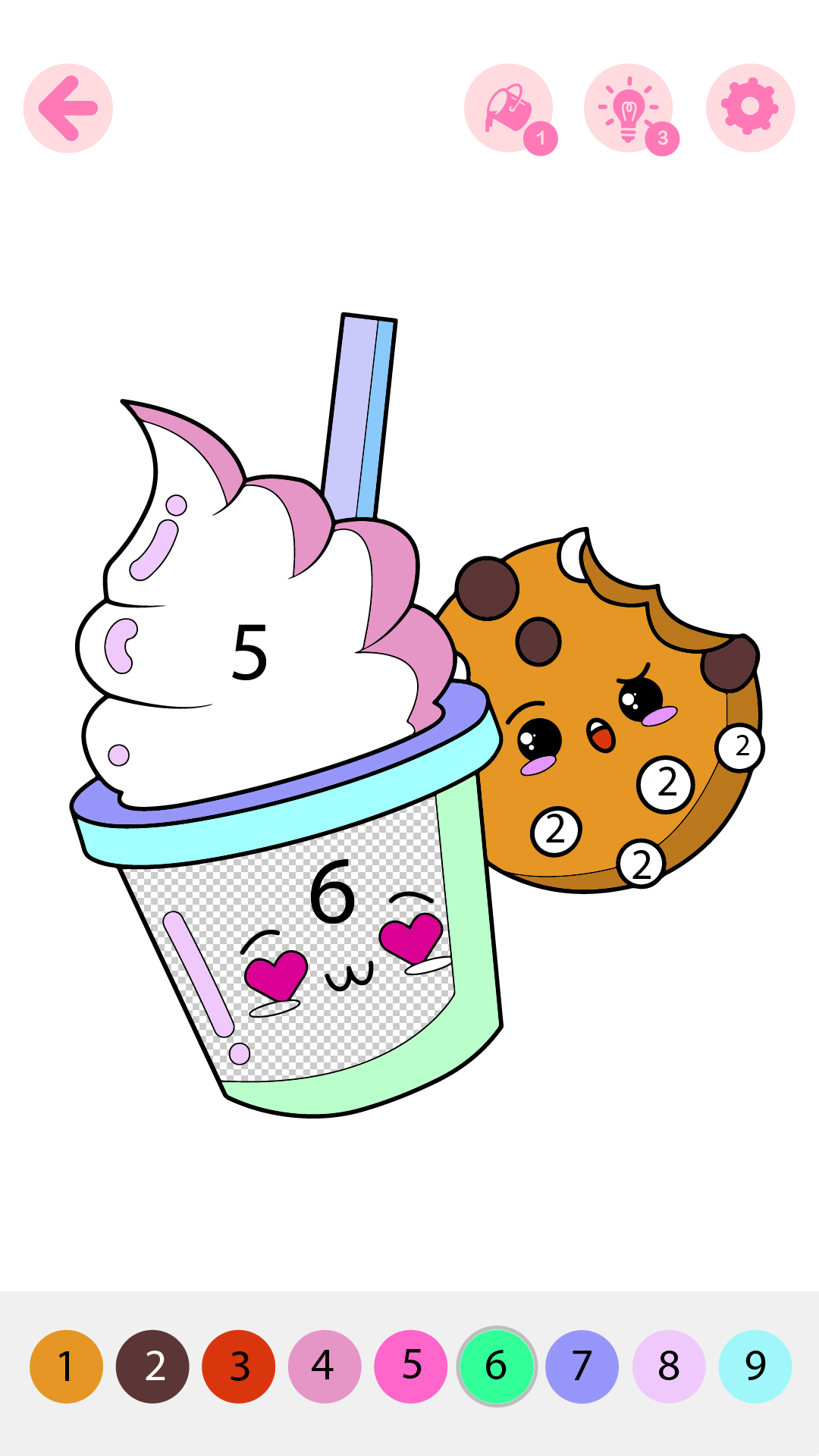 اسکرین شات 3 بازی Kids Coloring Book by Numbers