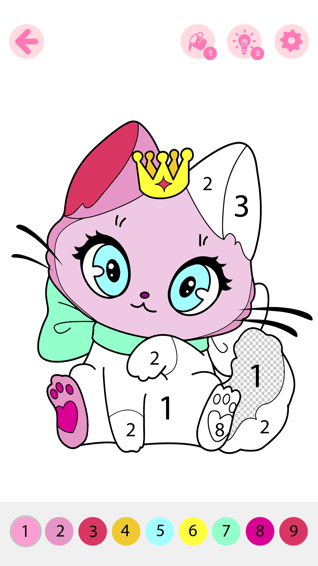 اسکرین شات 1 بازی Kids Coloring Book by Numbers