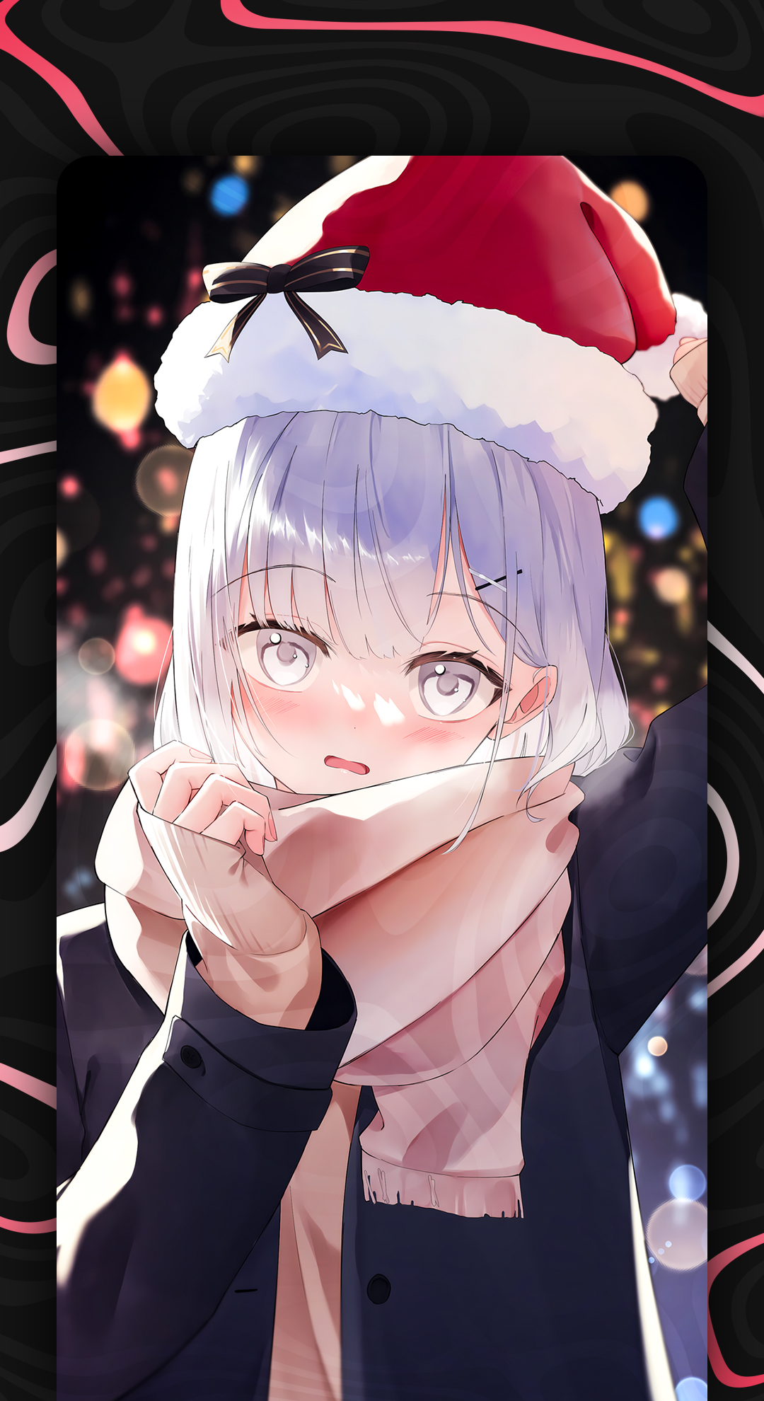اسکرین شات 1 برنامه Anime Christmas Wallpaper