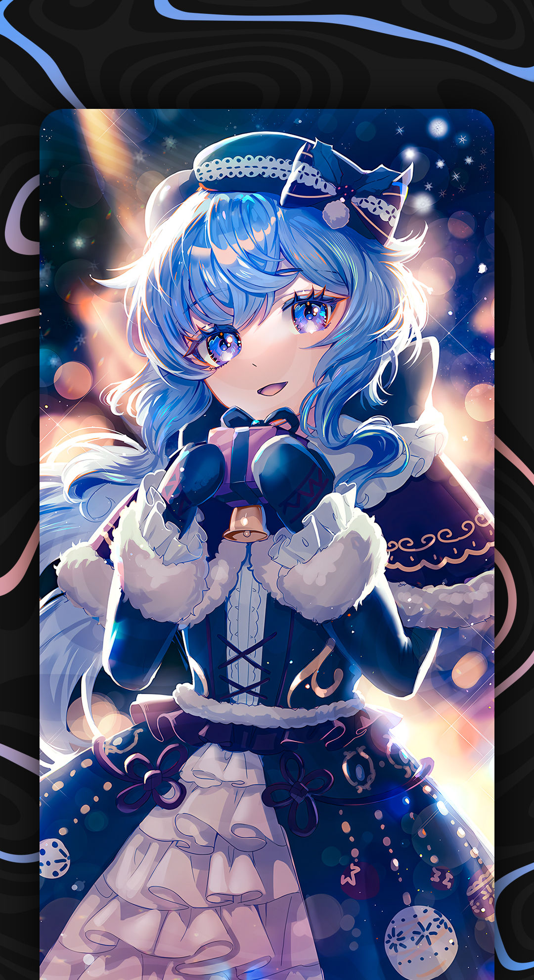 اسکرین شات 3 برنامه Anime Christmas Wallpaper