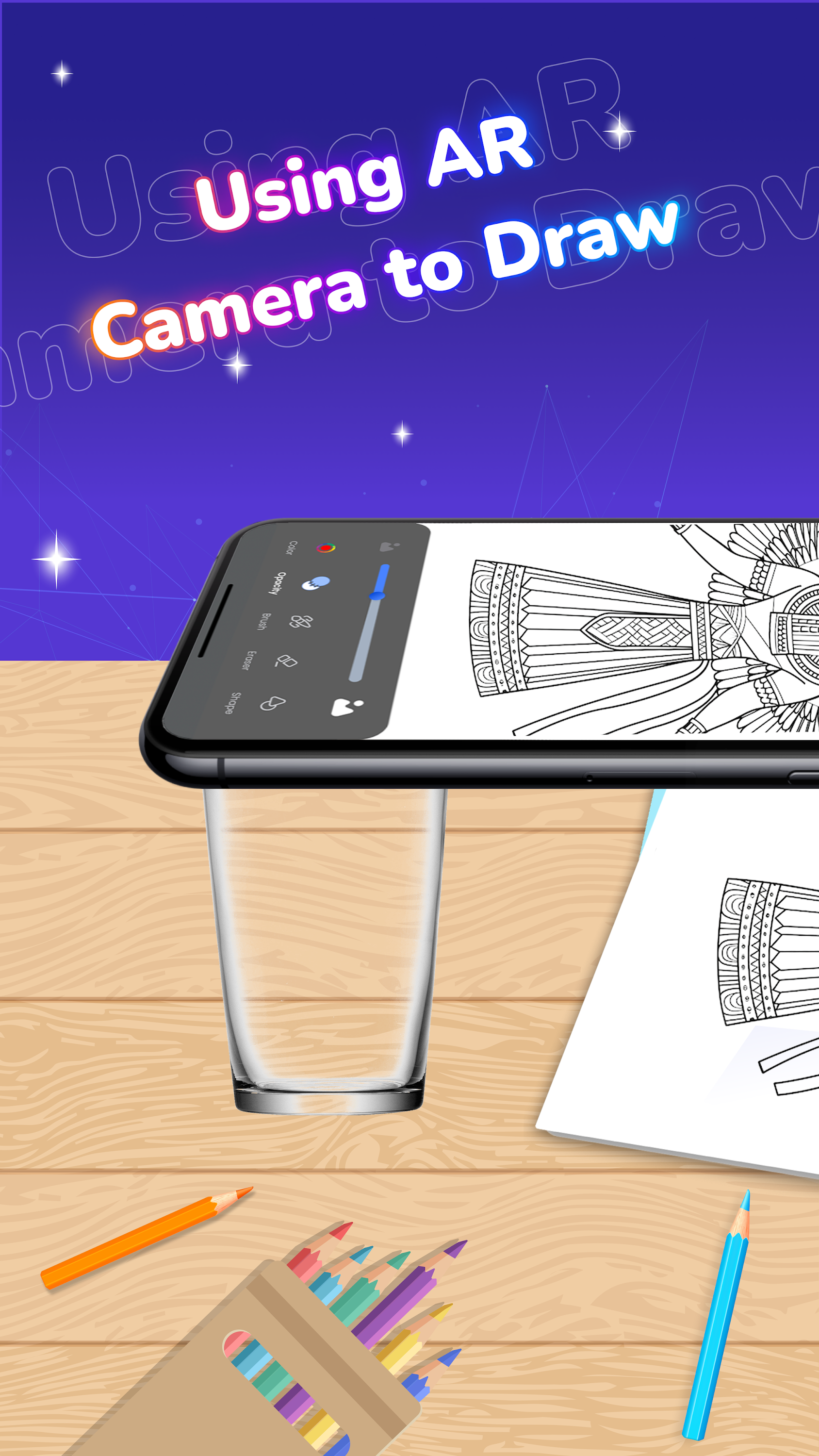 اسکرین شات 1 برنامه Draw Anime: Sketchbook App