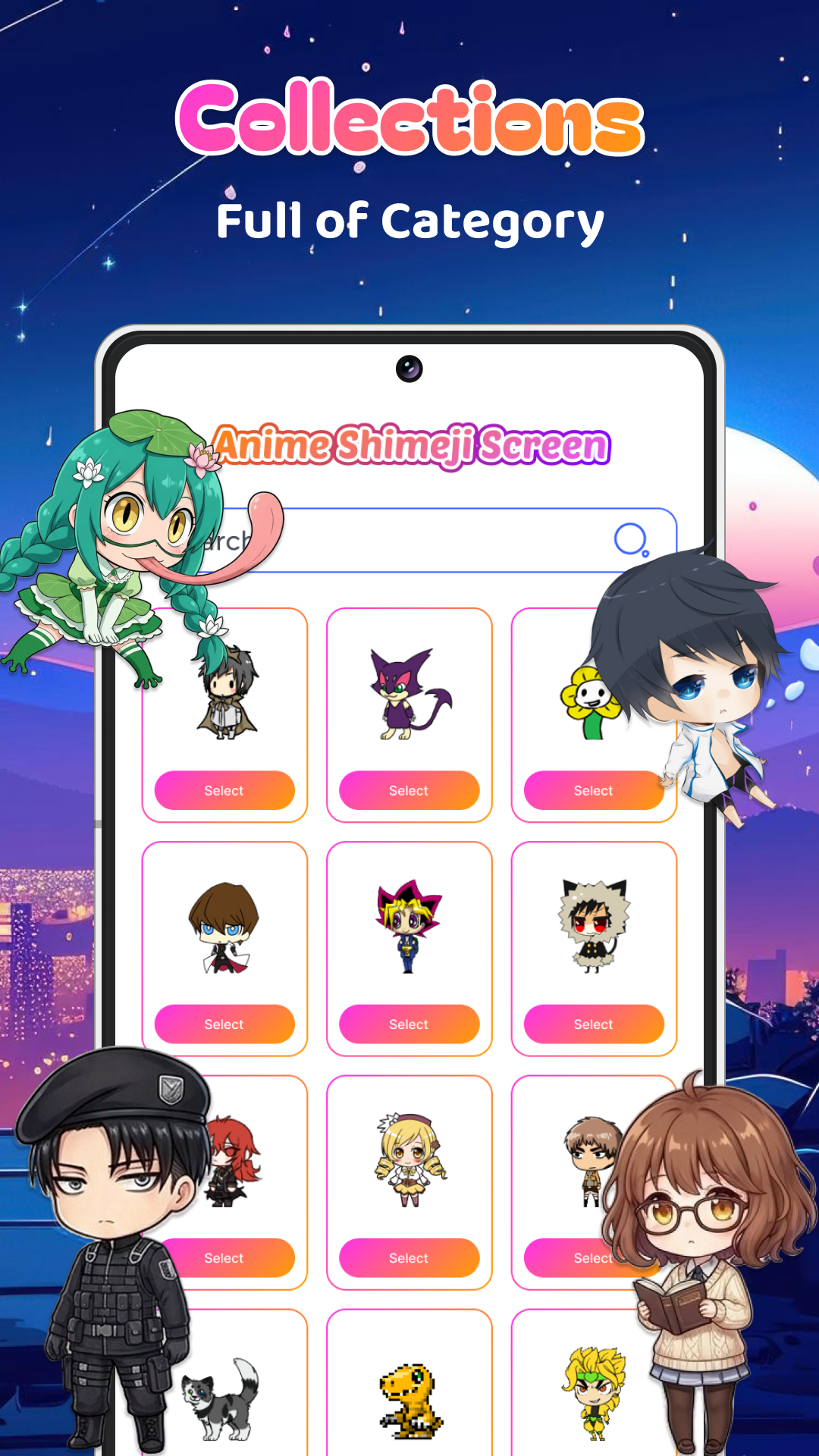 اسکرین شات 2 برنامه Live Anime Shimeji Screen Pets