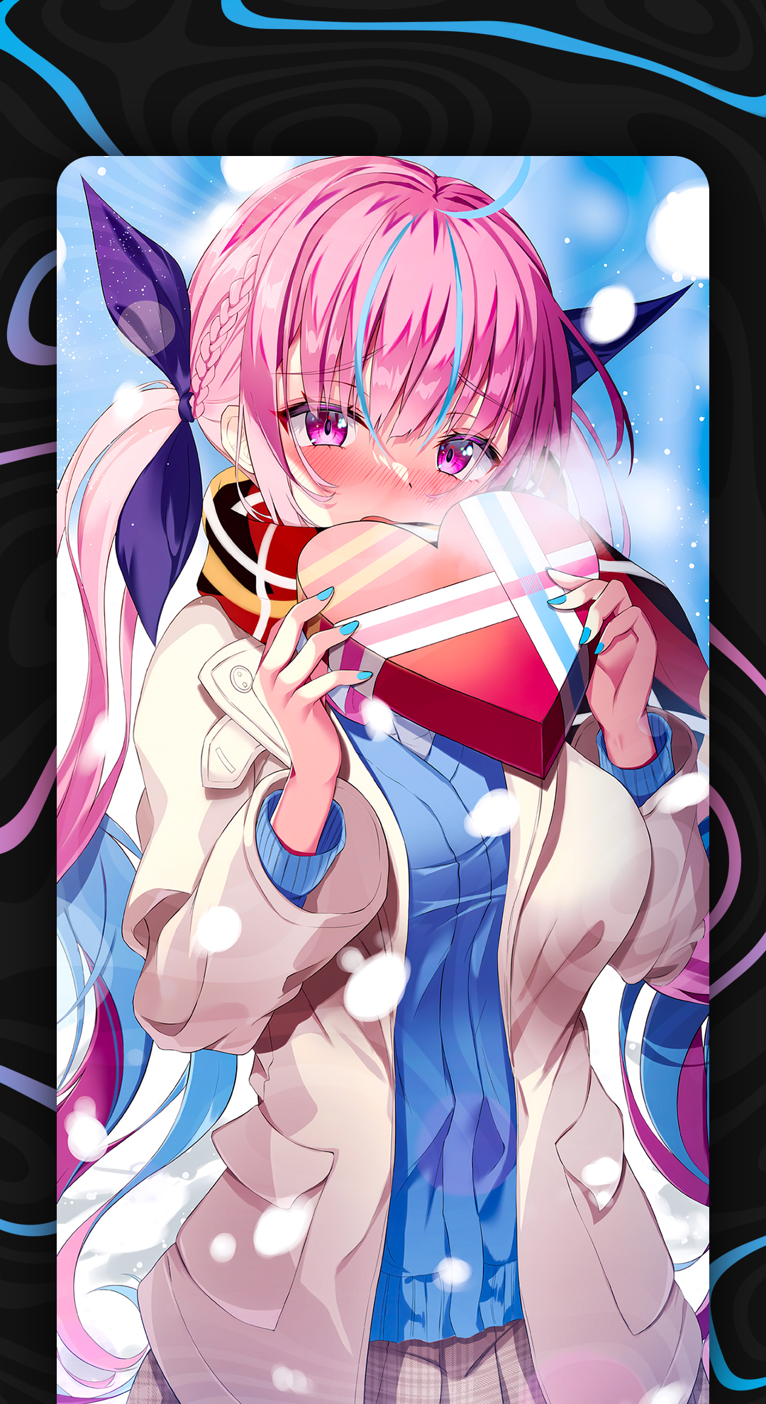 اسکرین شات 3 برنامه Anime Valentine Wallpaper