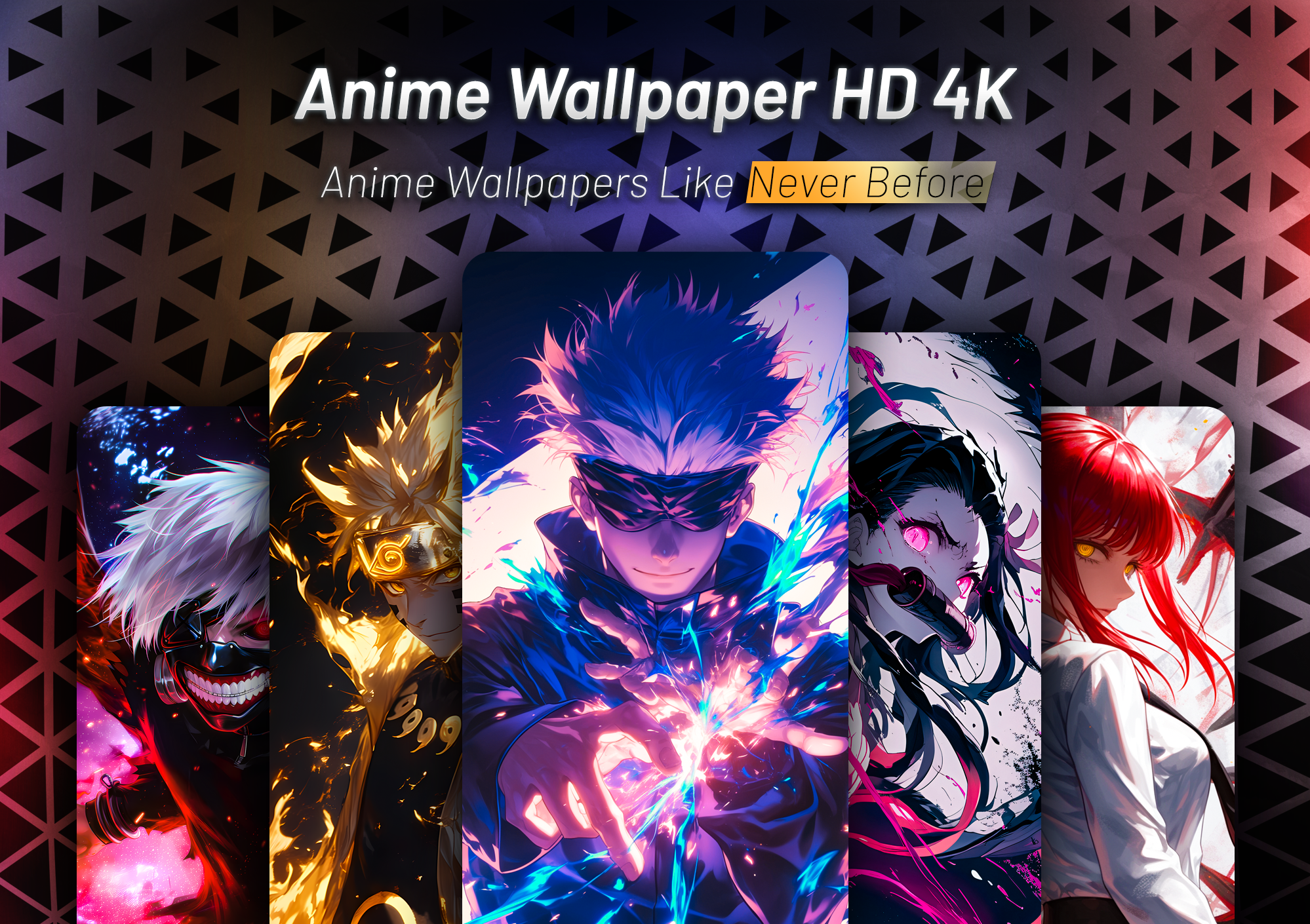اسکرین شات 1 برنامه Anime Wallpaper HD 4K