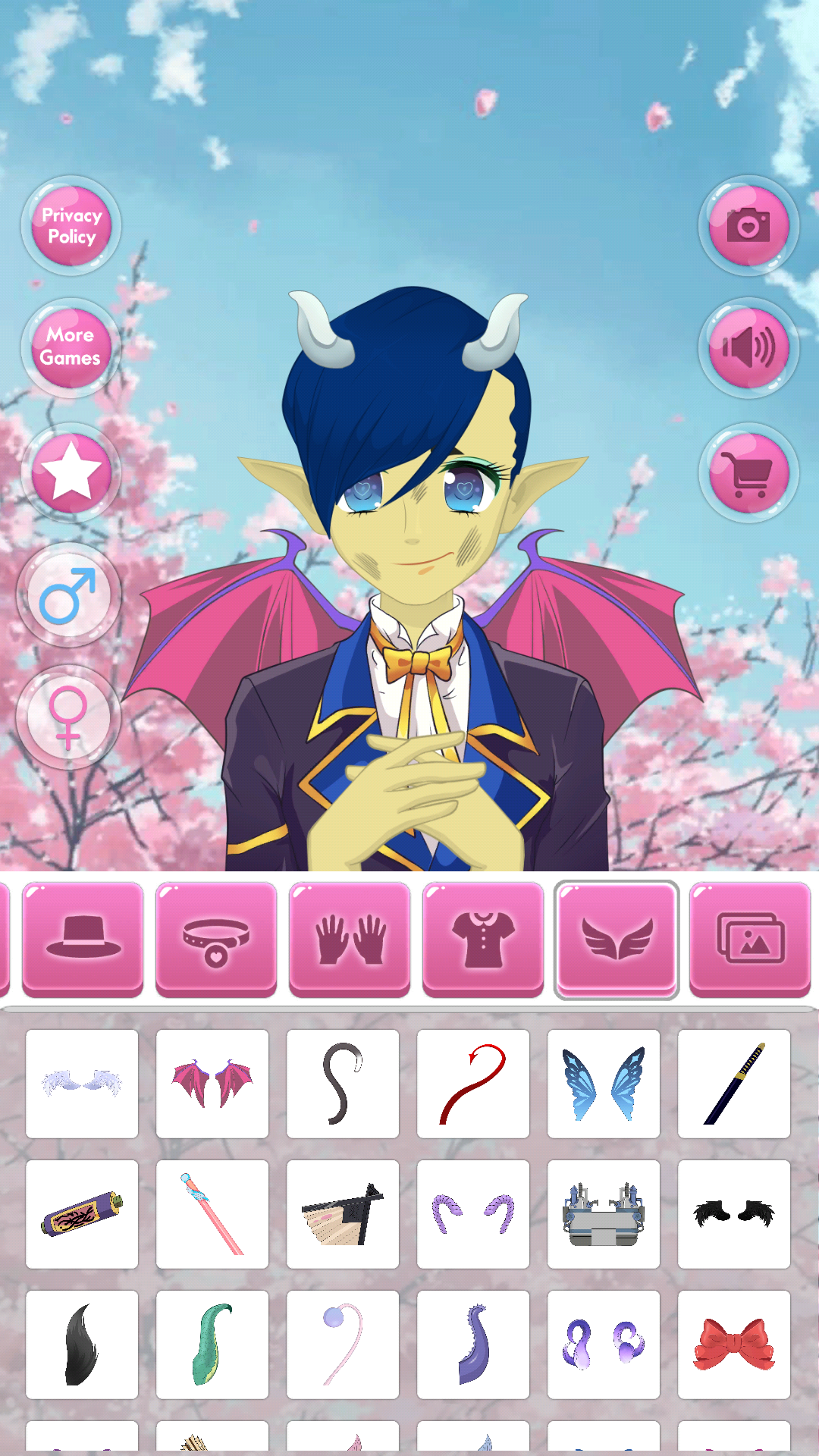اسکرین شات 6 بازی Anime Avatar - Face Maker