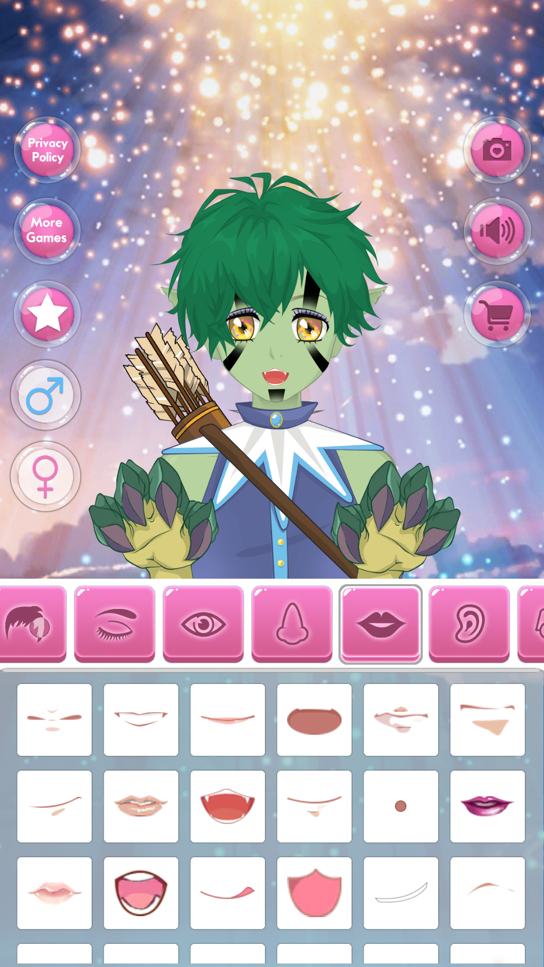 اسکرین شات 2 بازی Anime Avatar - Face Maker