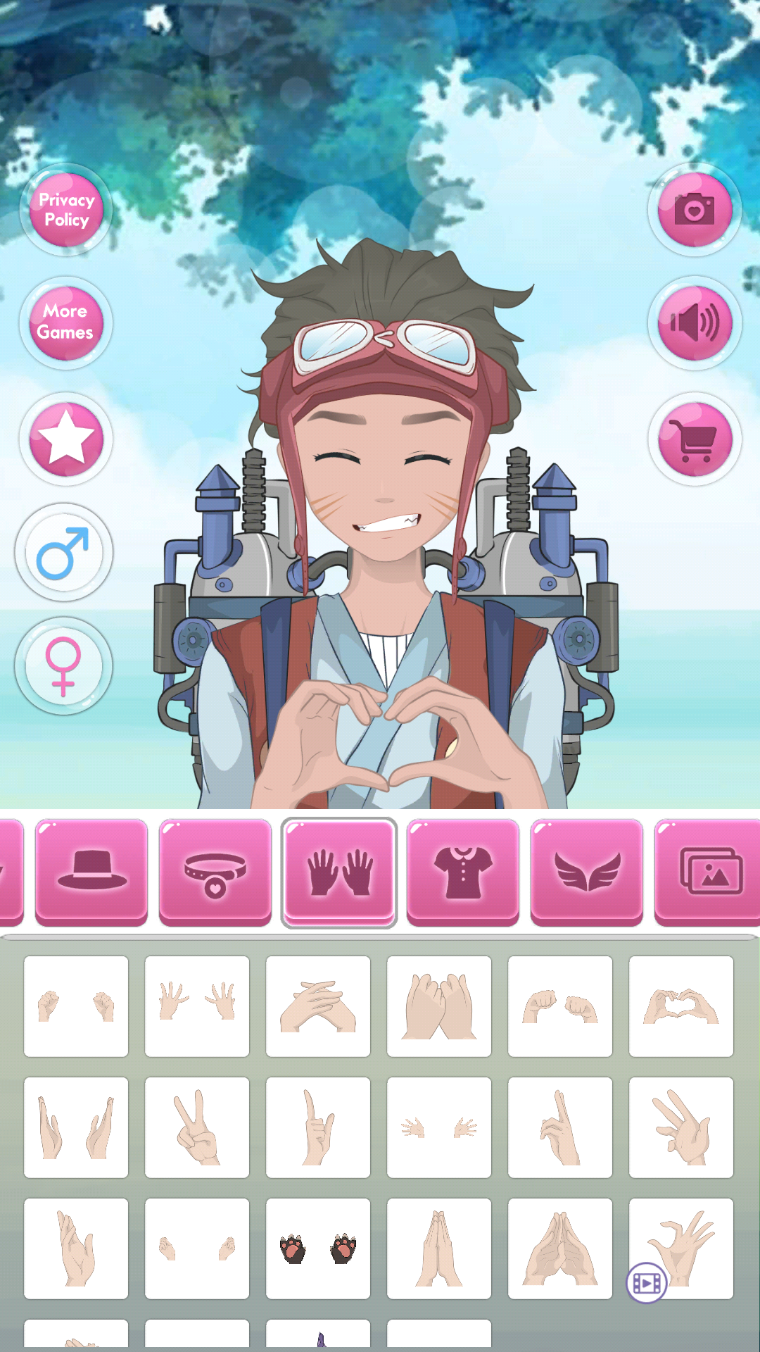 اسکرین شات 1 بازی Anime Avatar - Face Maker
