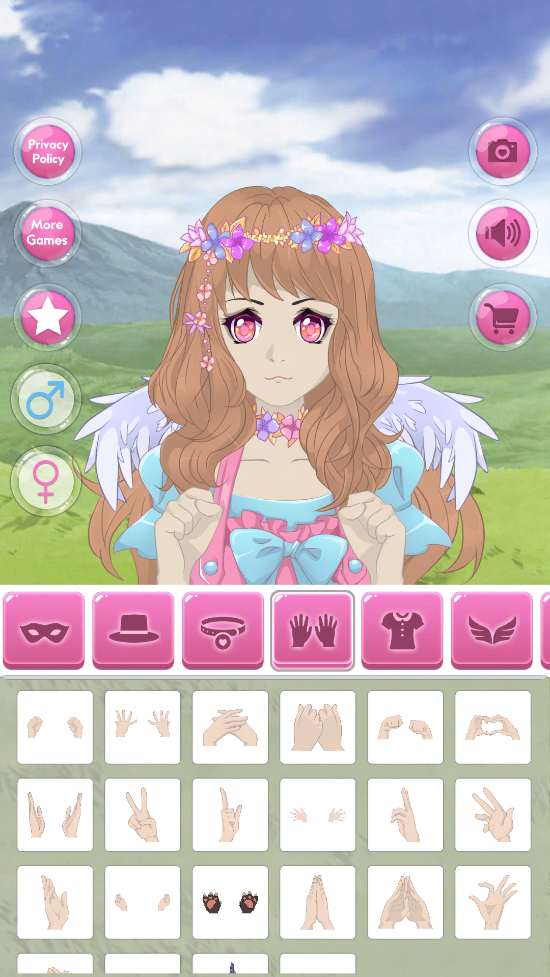 اسکرین شات 3 بازی Anime Avatar - Face Maker