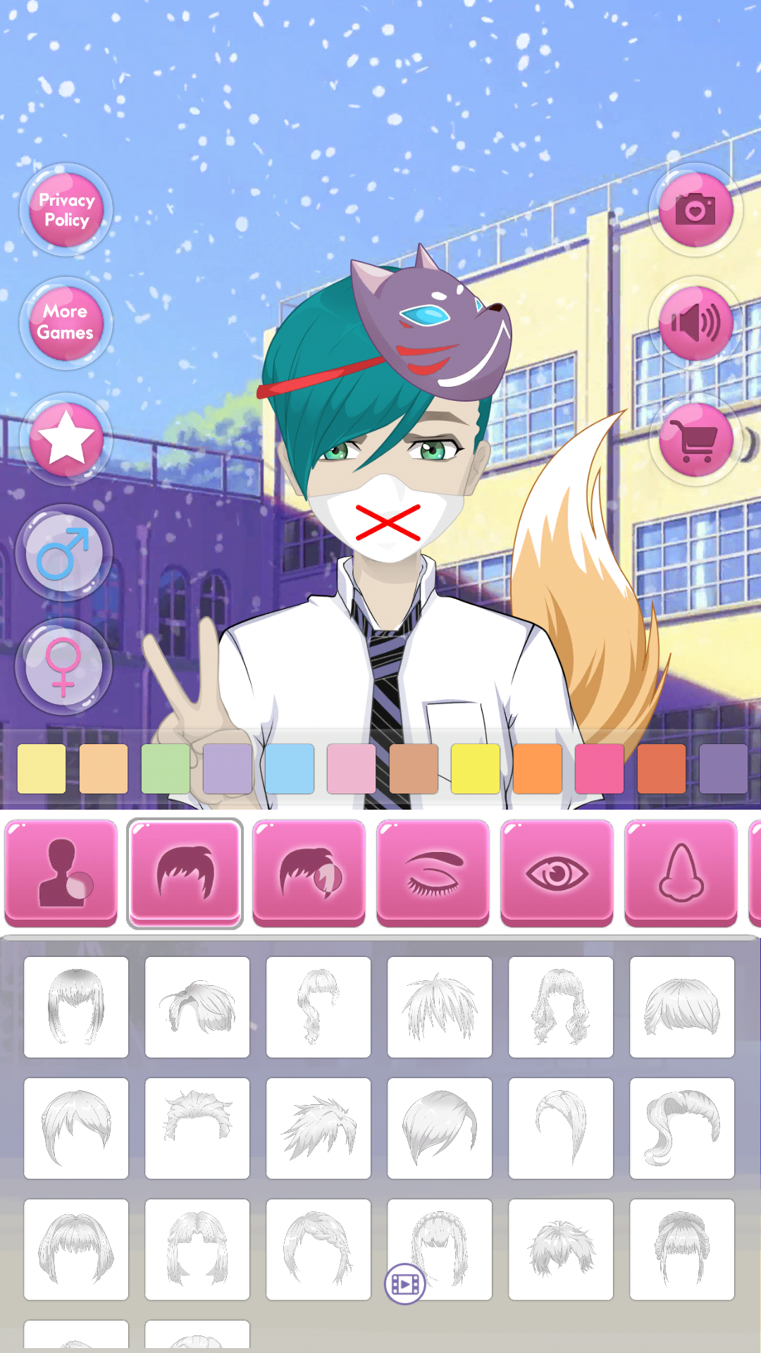 اسکرین شات 4 بازی Anime Avatar - Face Maker