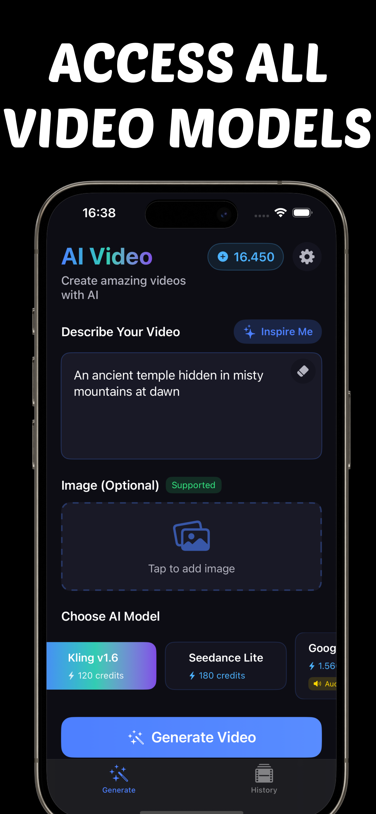 اسکرین شات 4 برنامه AI Video Generator - AIVIDO
