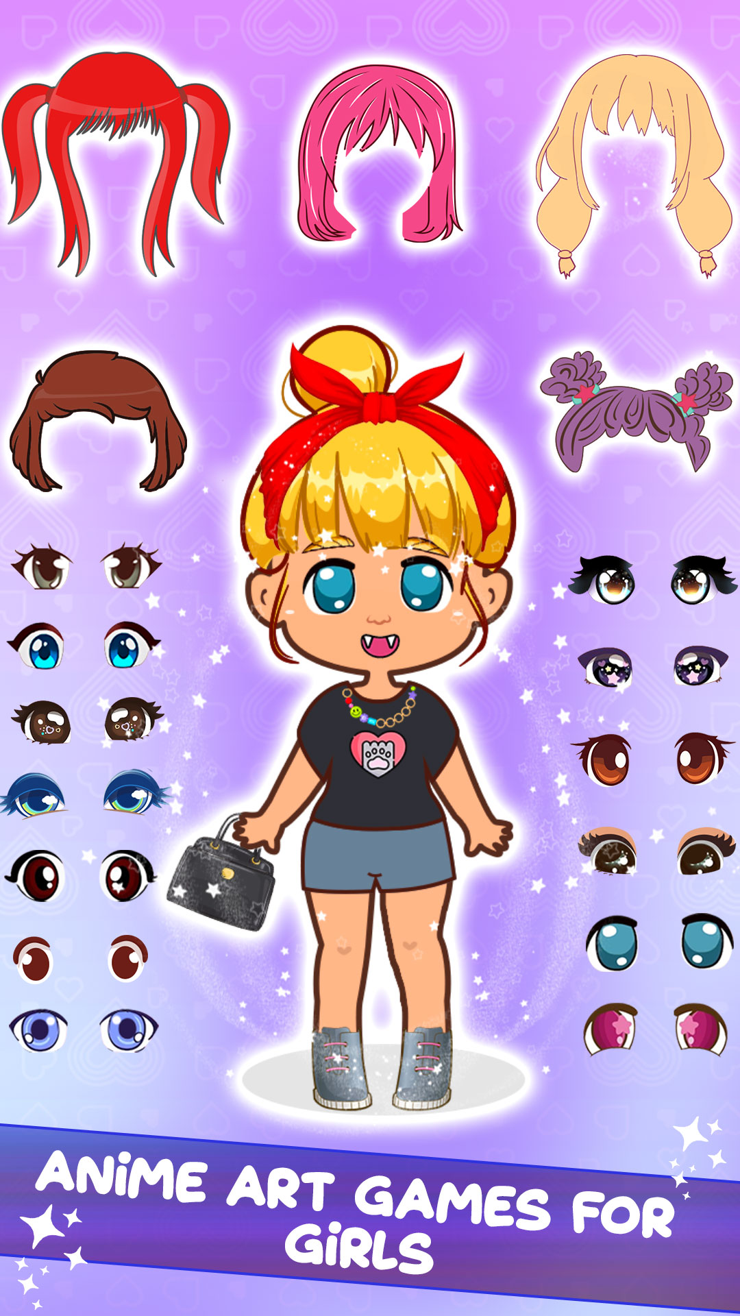 اسکرین شات 5 برنامه Anime Doll Dressup Girls Games