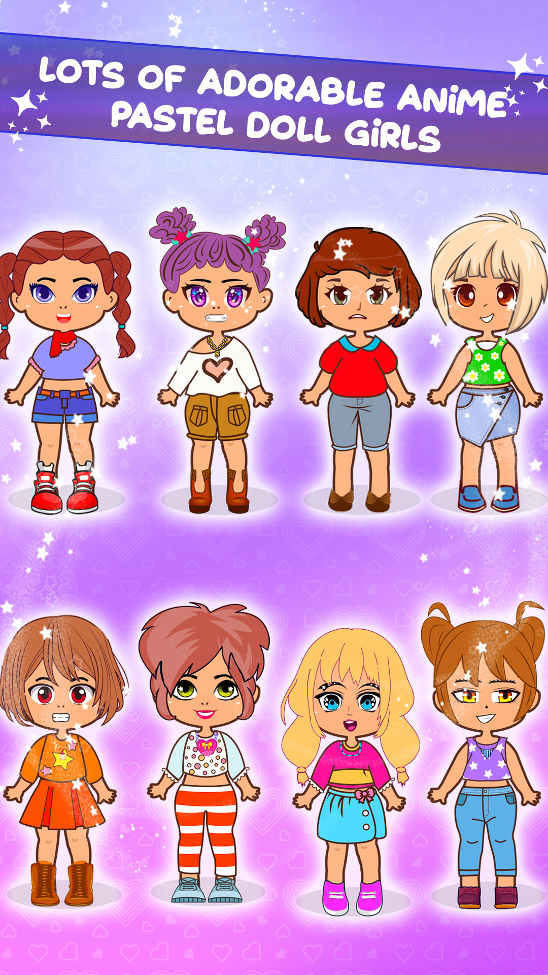 اسکرین شات 8 برنامه Anime Doll Dressup Girls Games