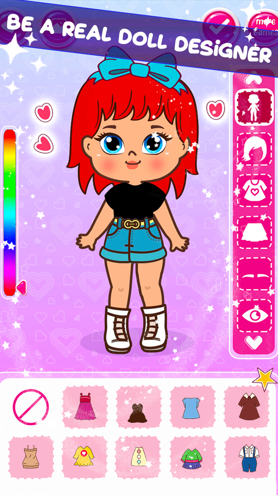 اسکرین شات 2 برنامه Anime Doll Dressup Girls Games