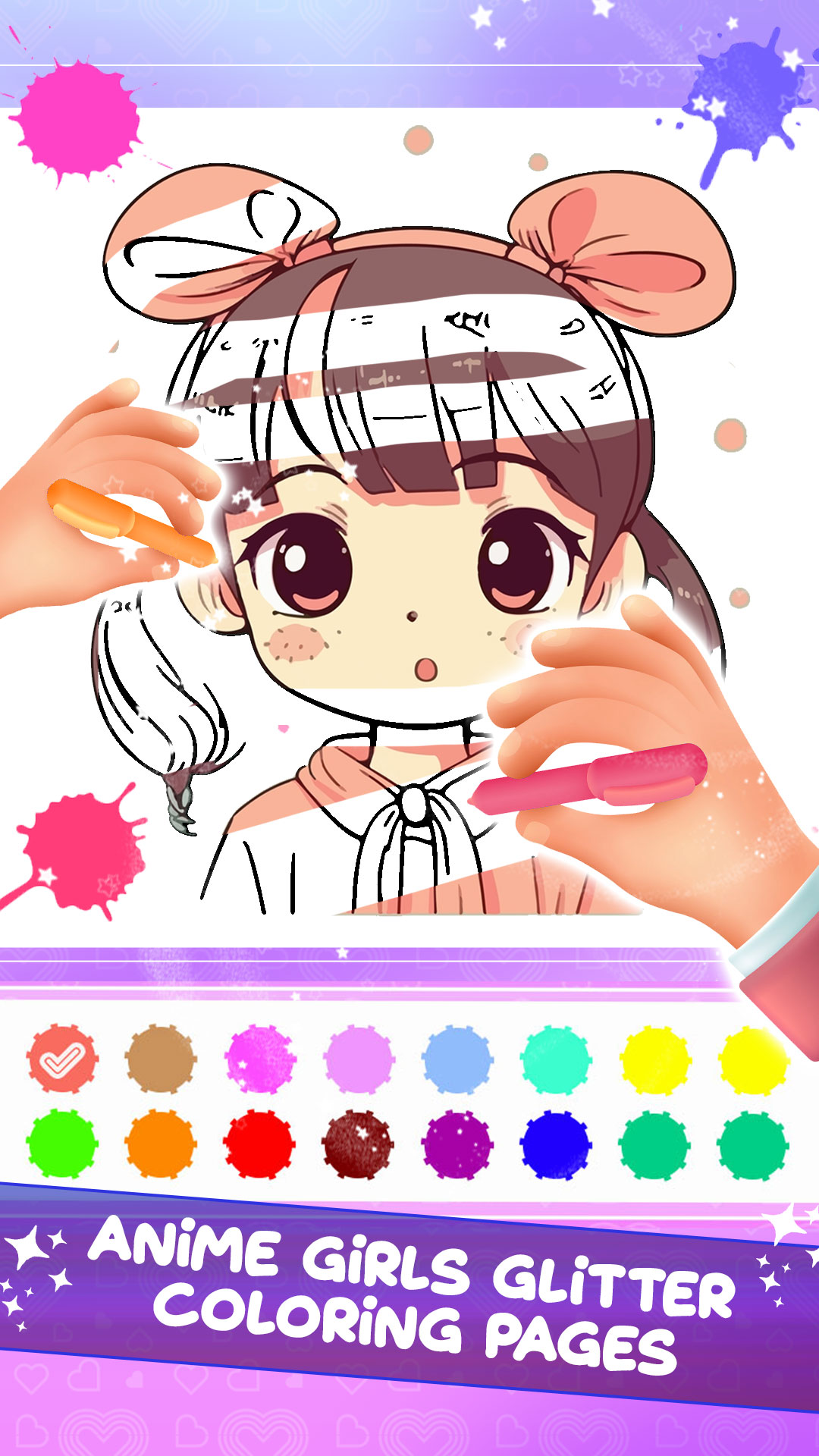 اسکرین شات 6 برنامه Anime Doll Dressup Girls Games