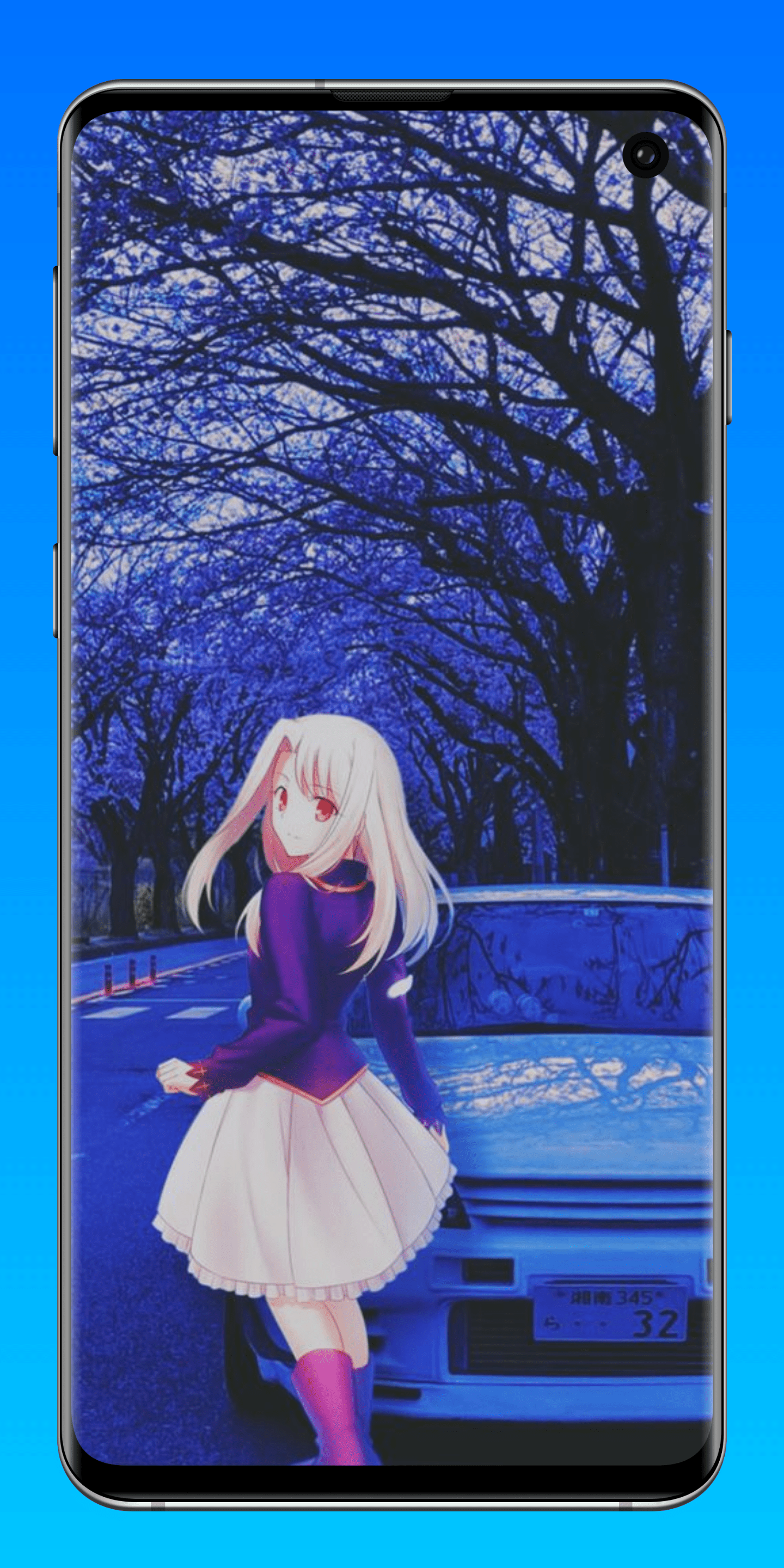 اسکرین شات 1 برنامه Beautiful Anime Girl Wallpaper