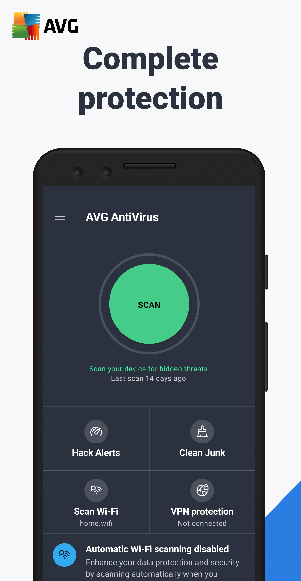 اسکرین شات 1 برنامه AVG Security & Virus Cleaner