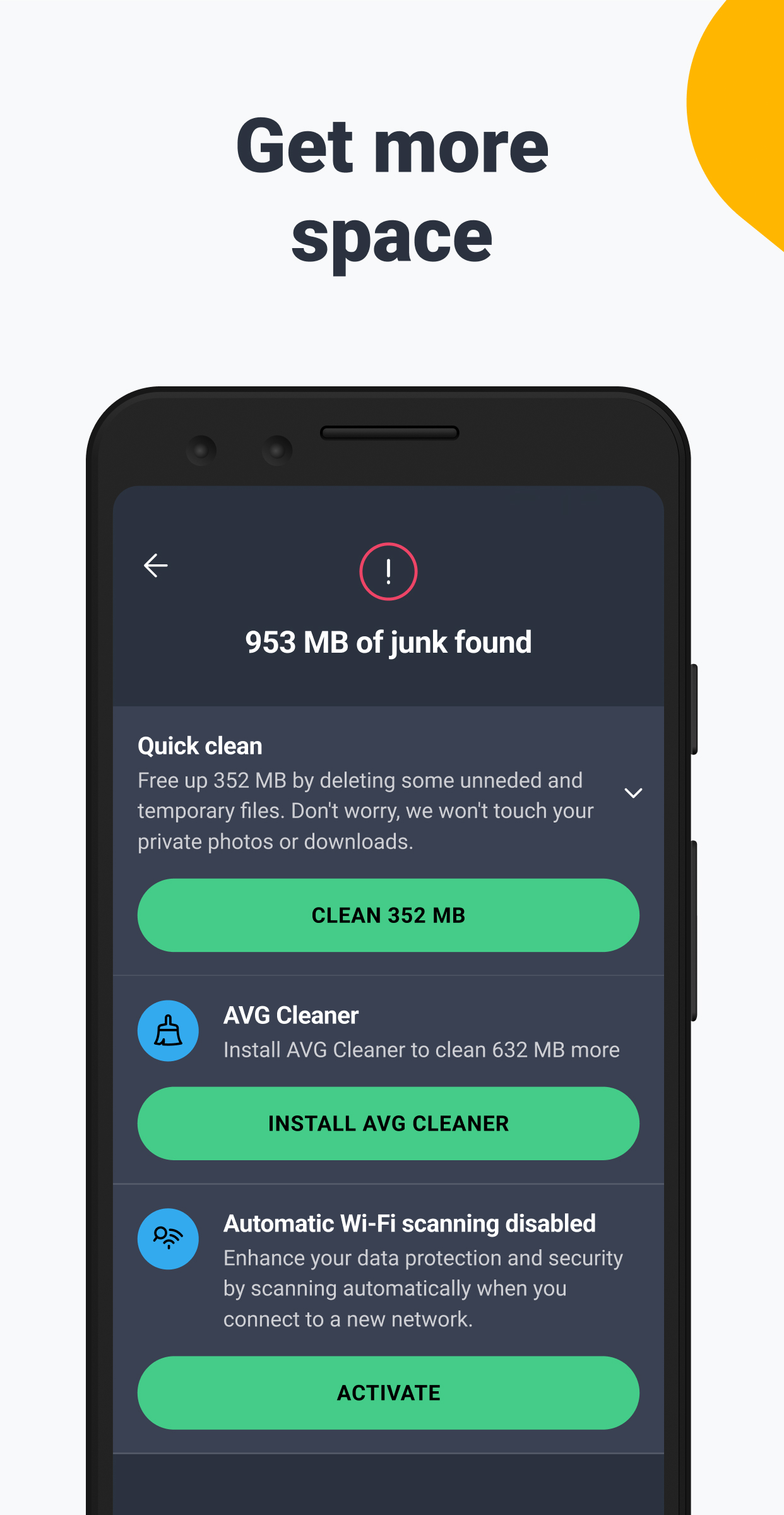 اسکرین شات 4 برنامه AVG Security & Virus Cleaner
