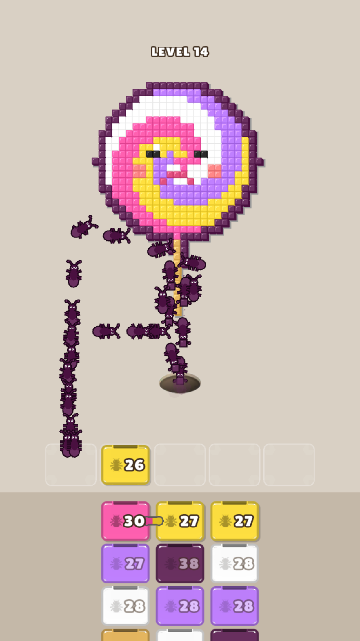 اسکرین شات 2 بازی Ants Flow: Pixel Color Puzzle!