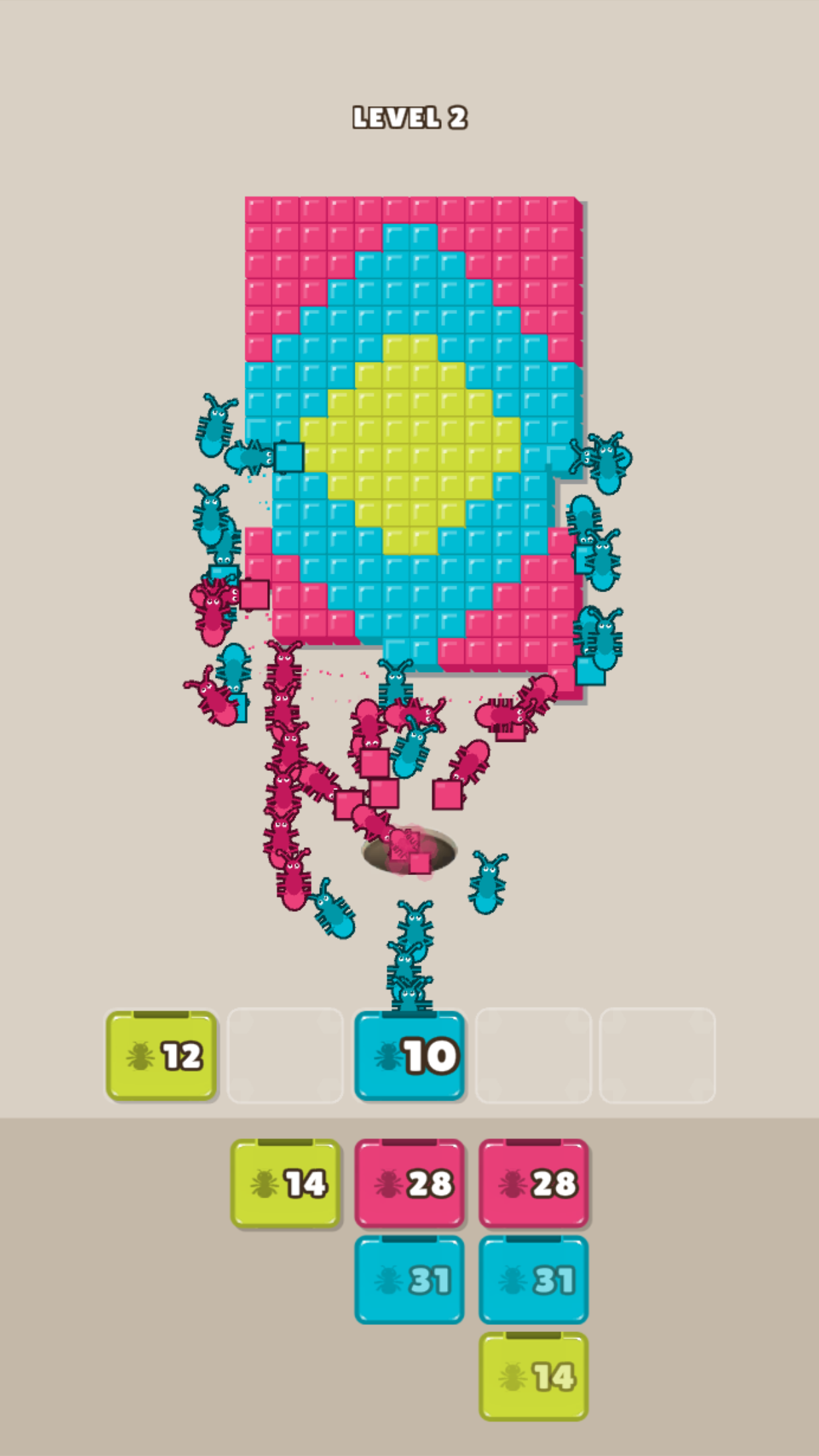 اسکرین شات 1 بازی Ants Flow: Pixel Color Puzzle!