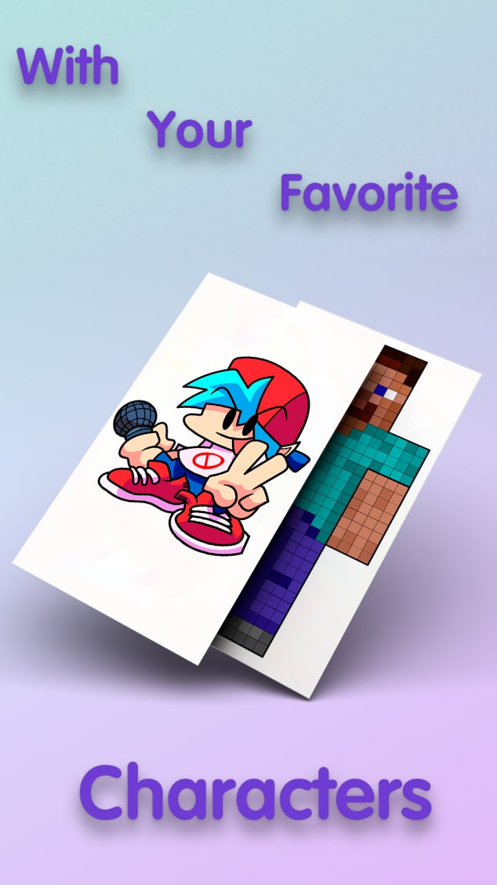 اسکرین شات 2 برنامه How to draw game characters