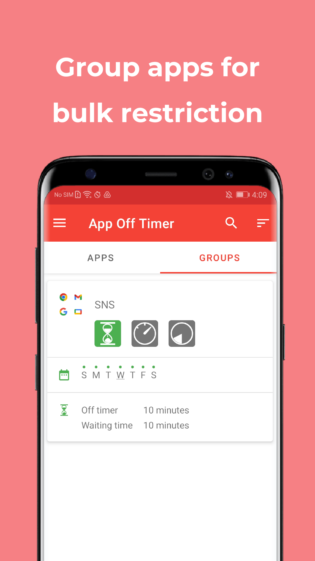 اسکرین شات 7 برنامه App Off Timer: App Timer Lock
