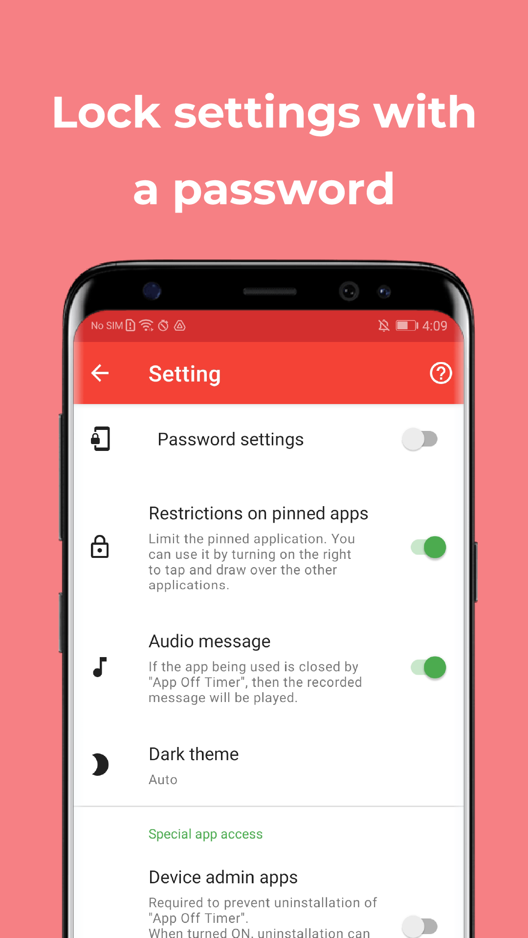اسکرین شات 8 برنامه App Off Timer: App Timer Lock