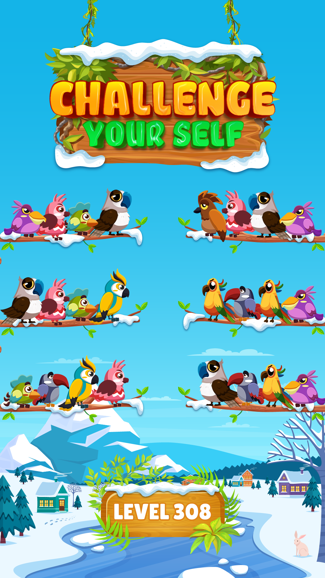 اسکرین شات 6 بازی Birdy Sort: Color Sort Puzzle