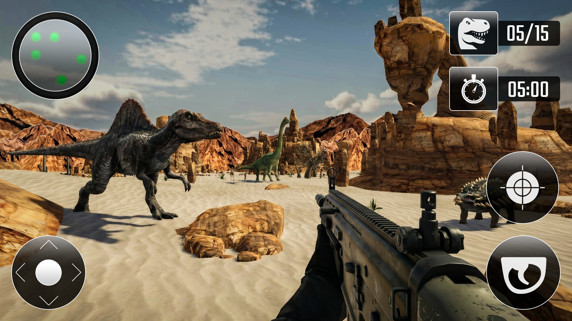 اسکرین شات 4 بازی Wild Dinosaur Hunting Games 3D